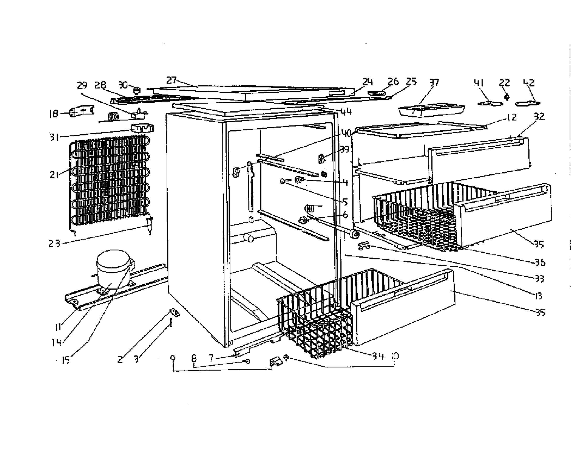 Cabinet + furniture (extra)