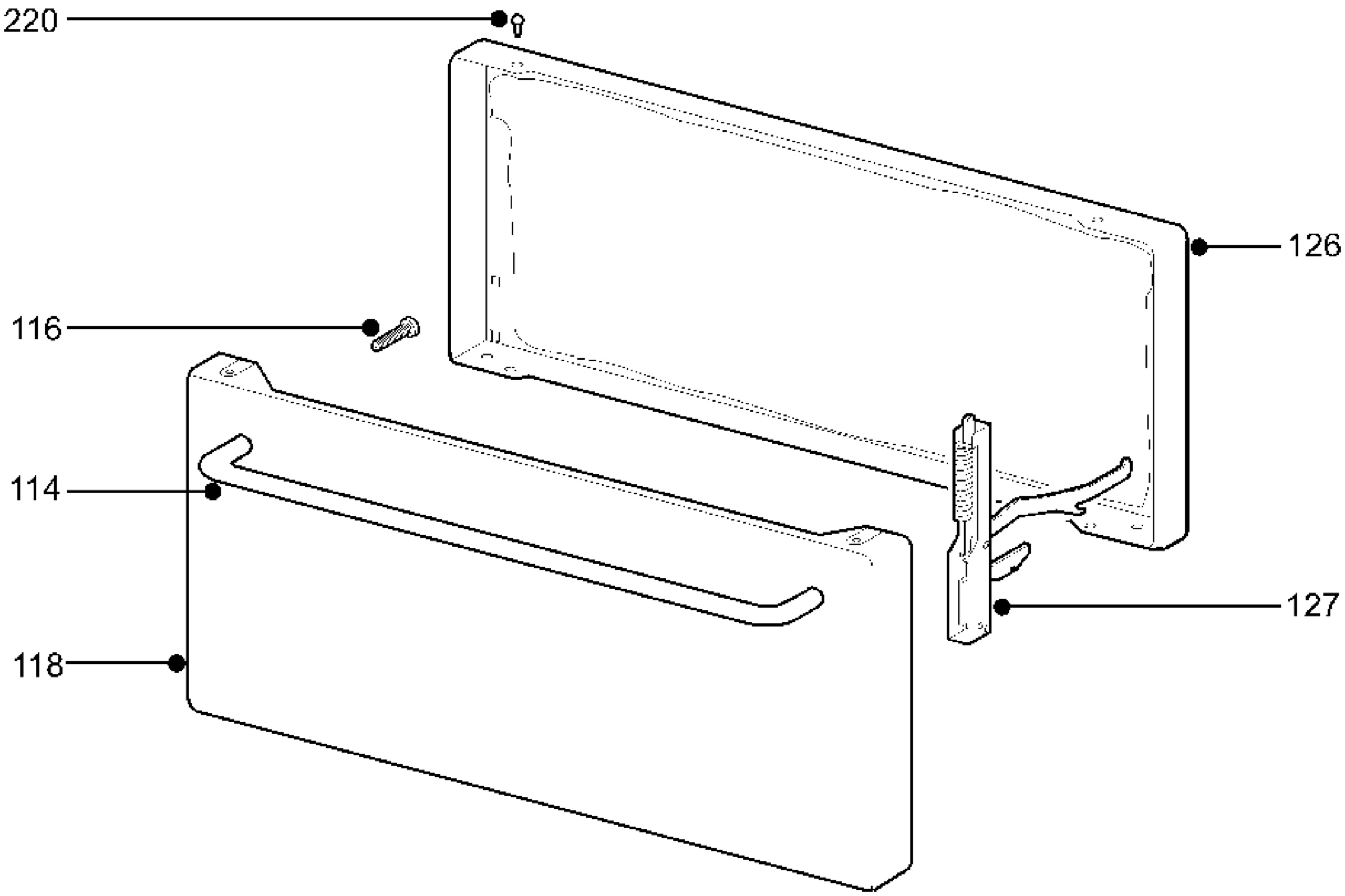 H10 Grill door assy