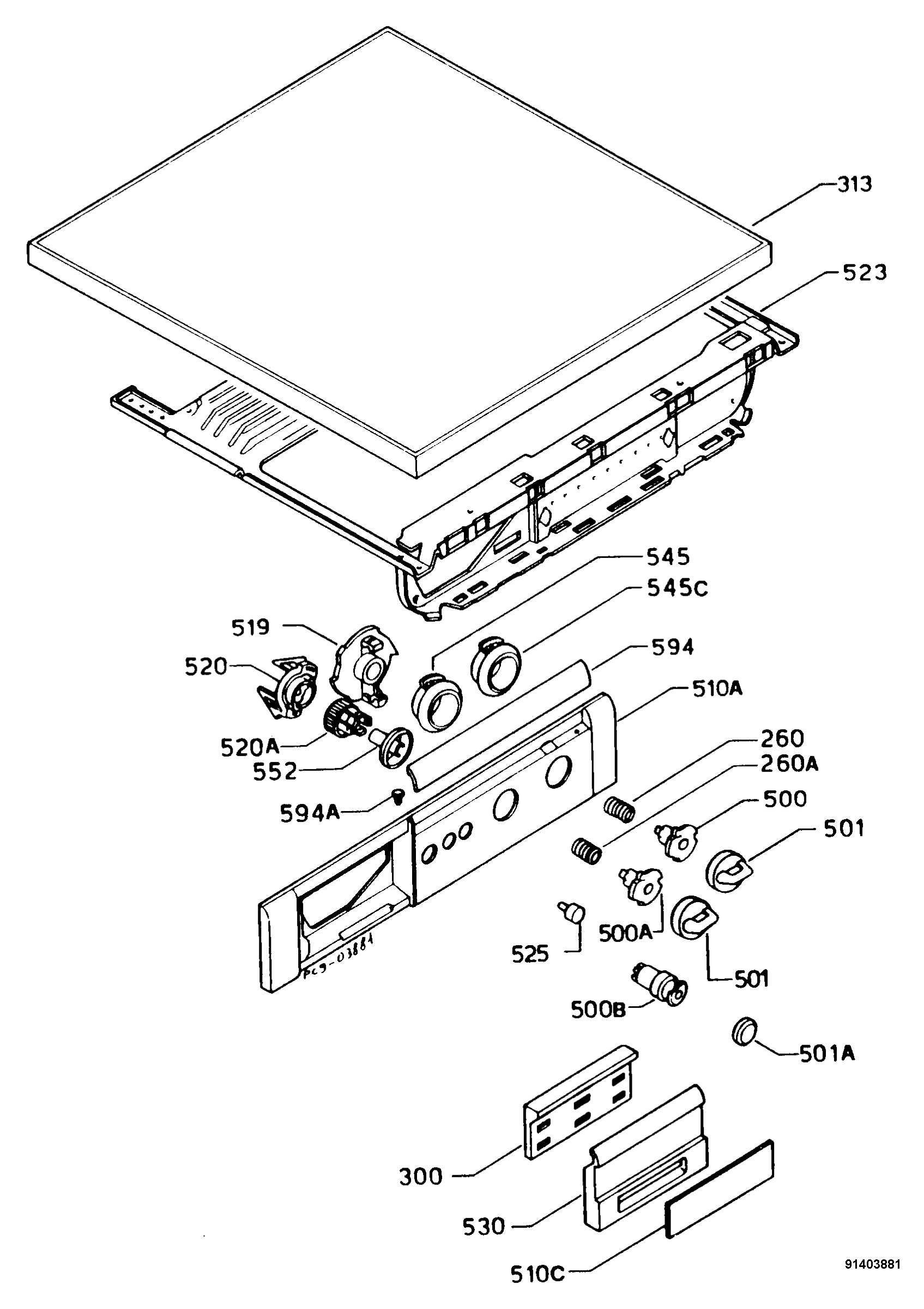 Control panel and lid