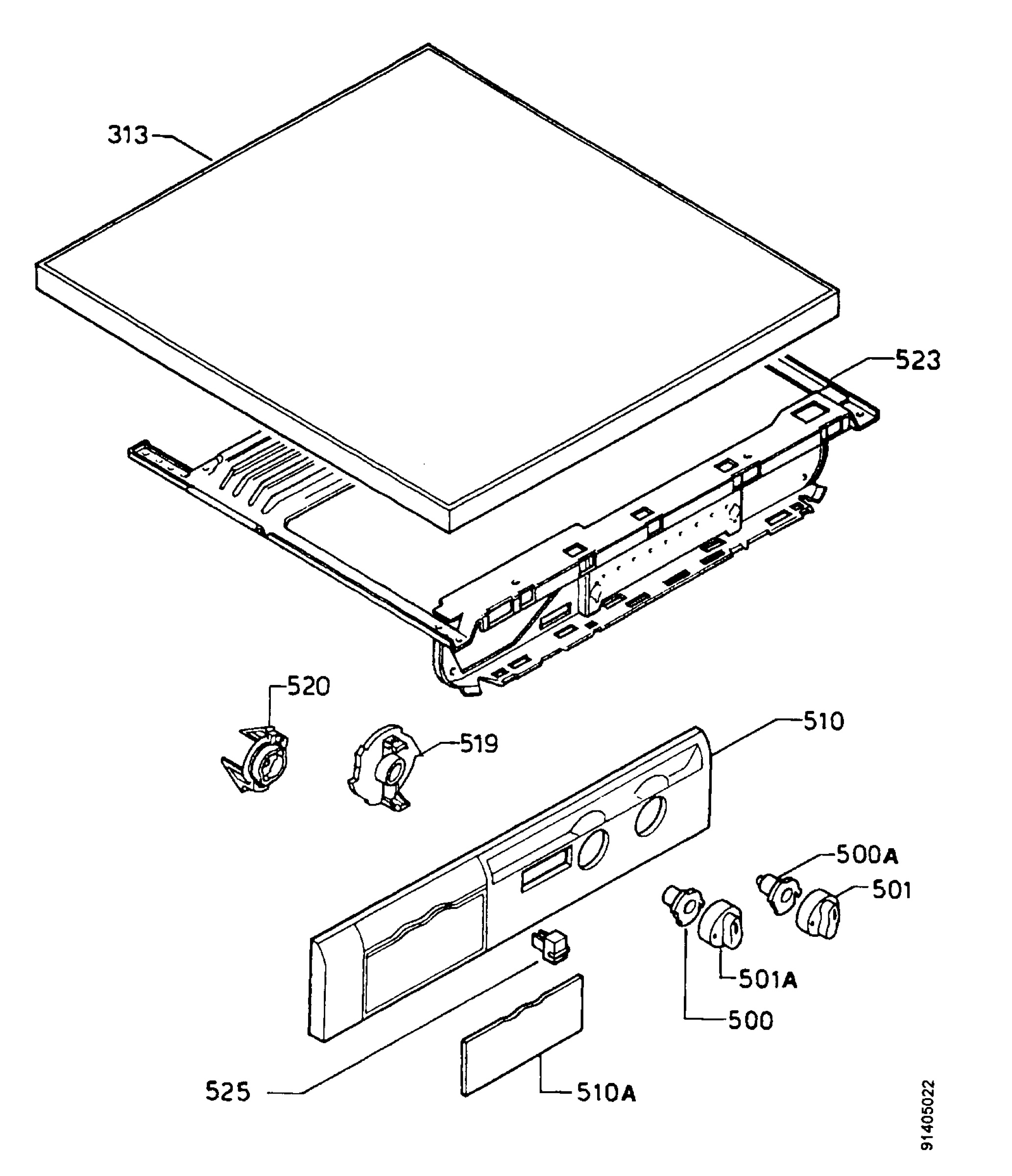 Control panel and lid