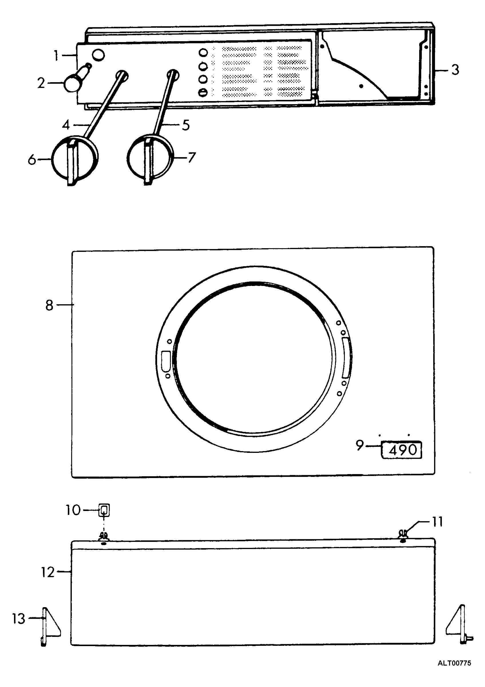 Control panel and lid