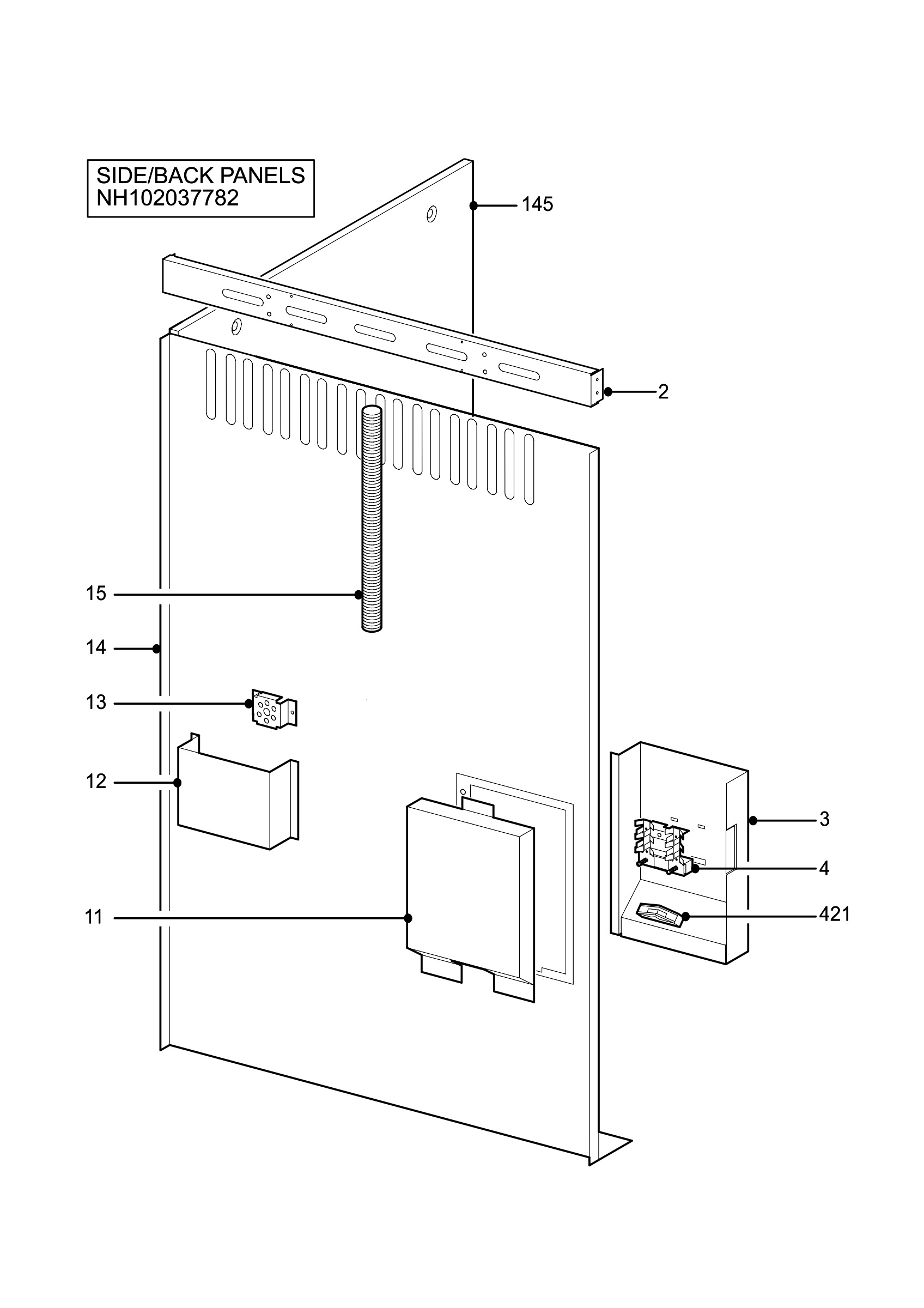 H10 Side/Back Panel