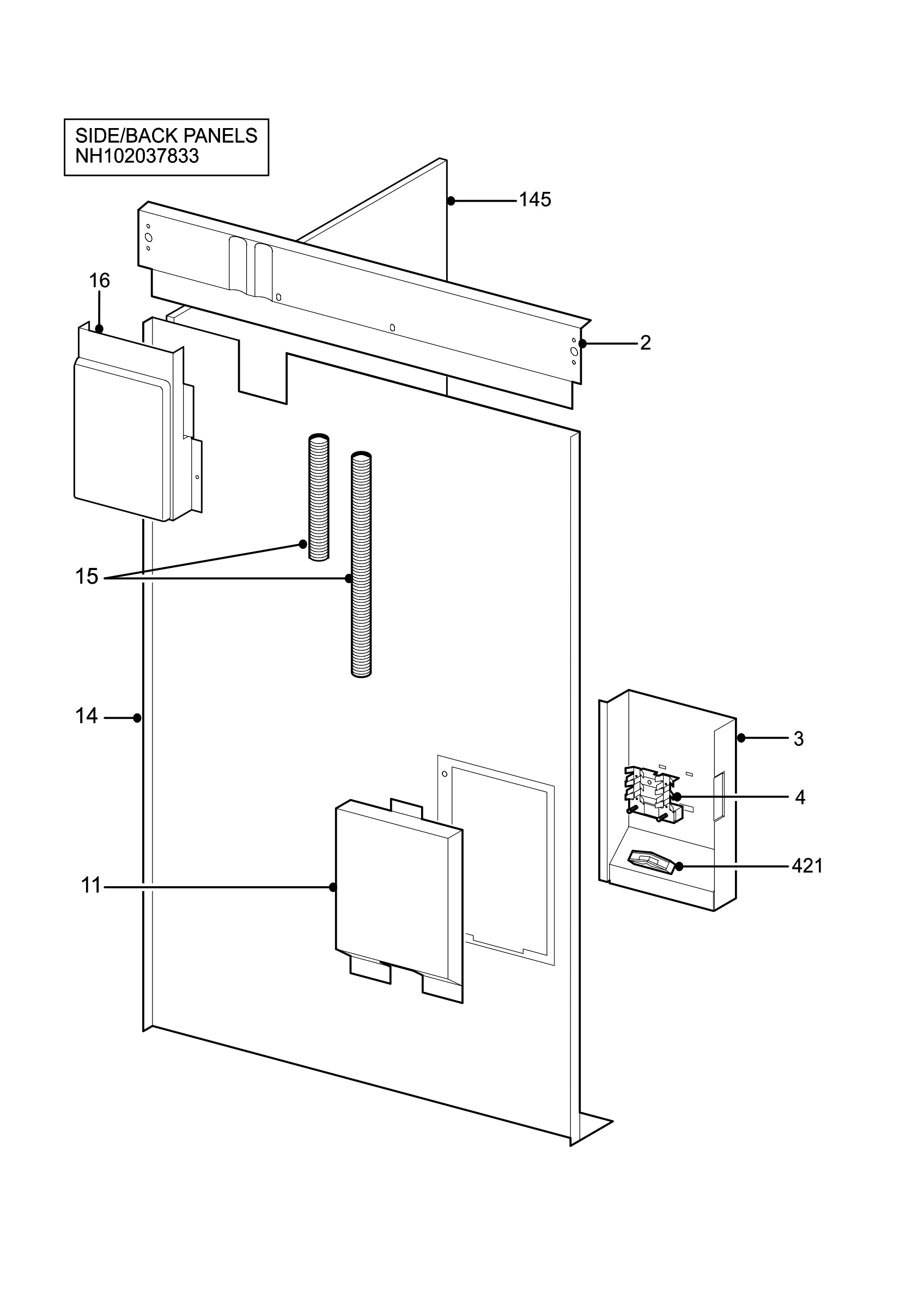 H10 Side/Back Panel