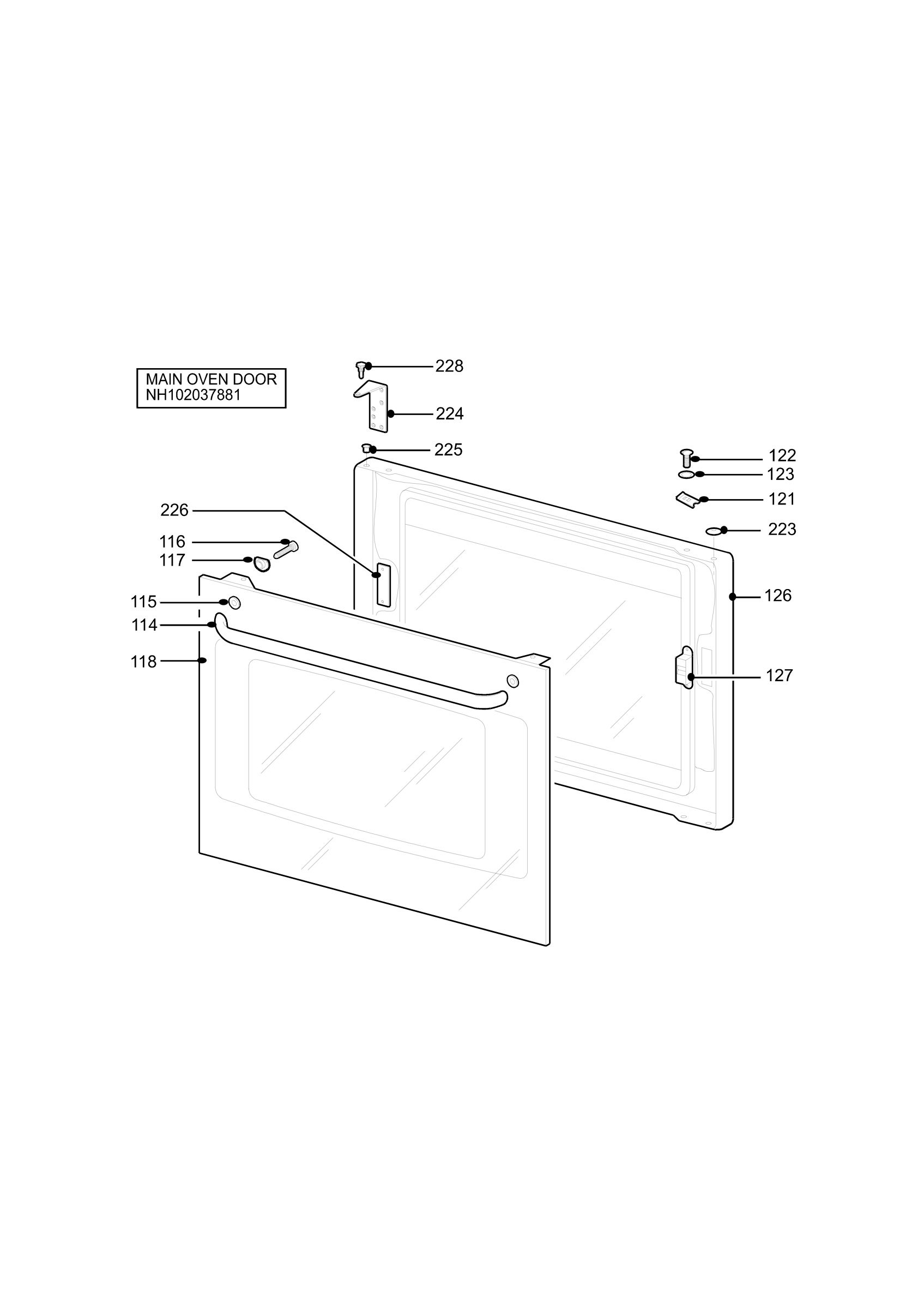 H10 Main Oven Door (large)