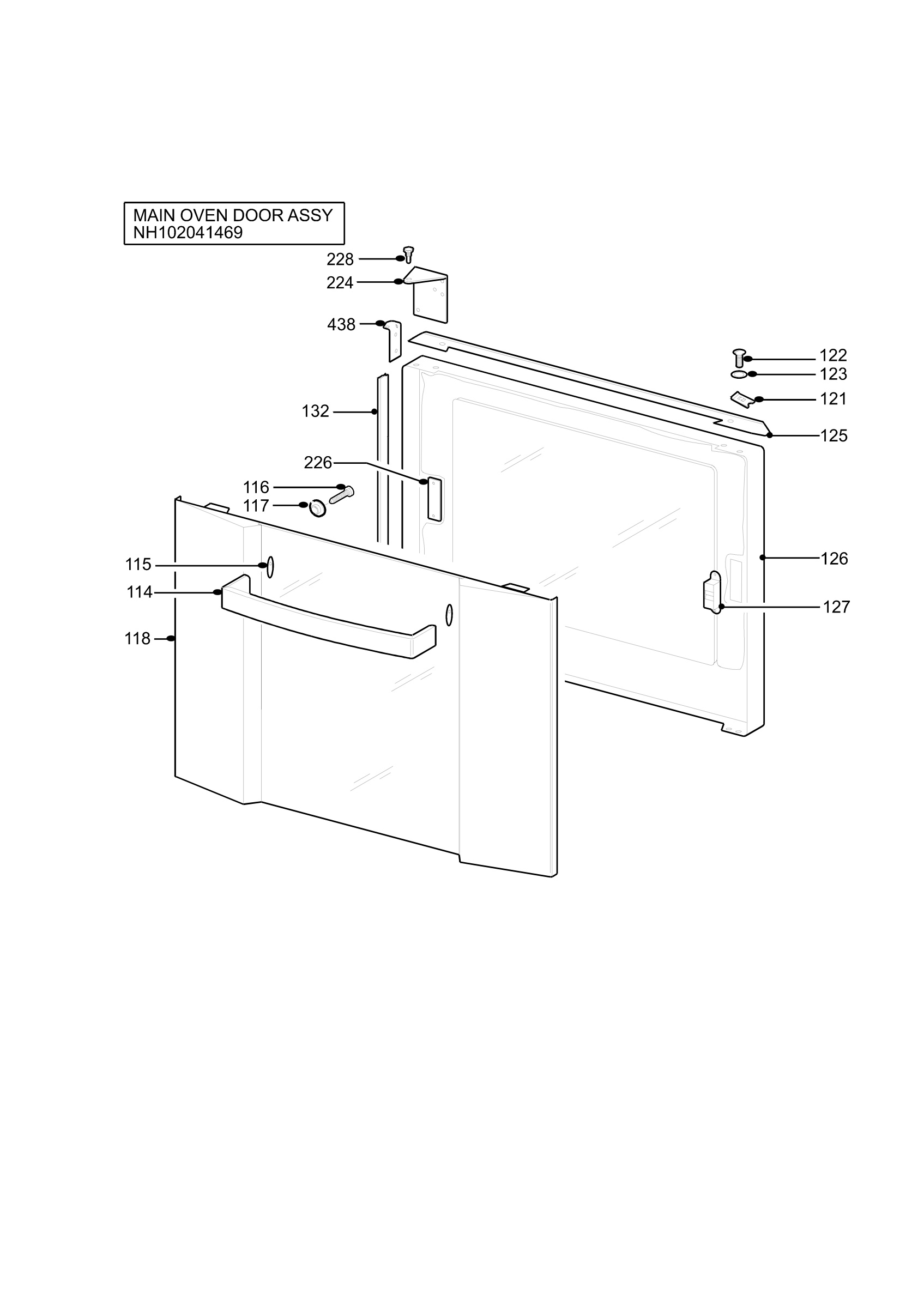 H10 Main Oven Door (large)