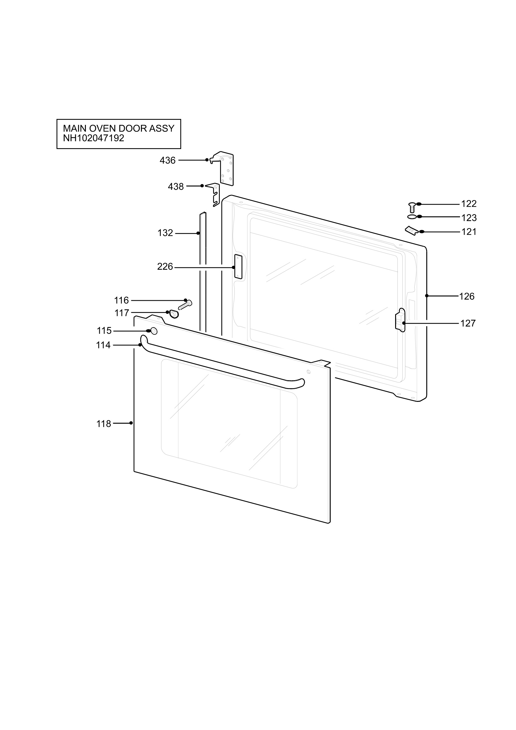 H10 Main Oven Door (large)