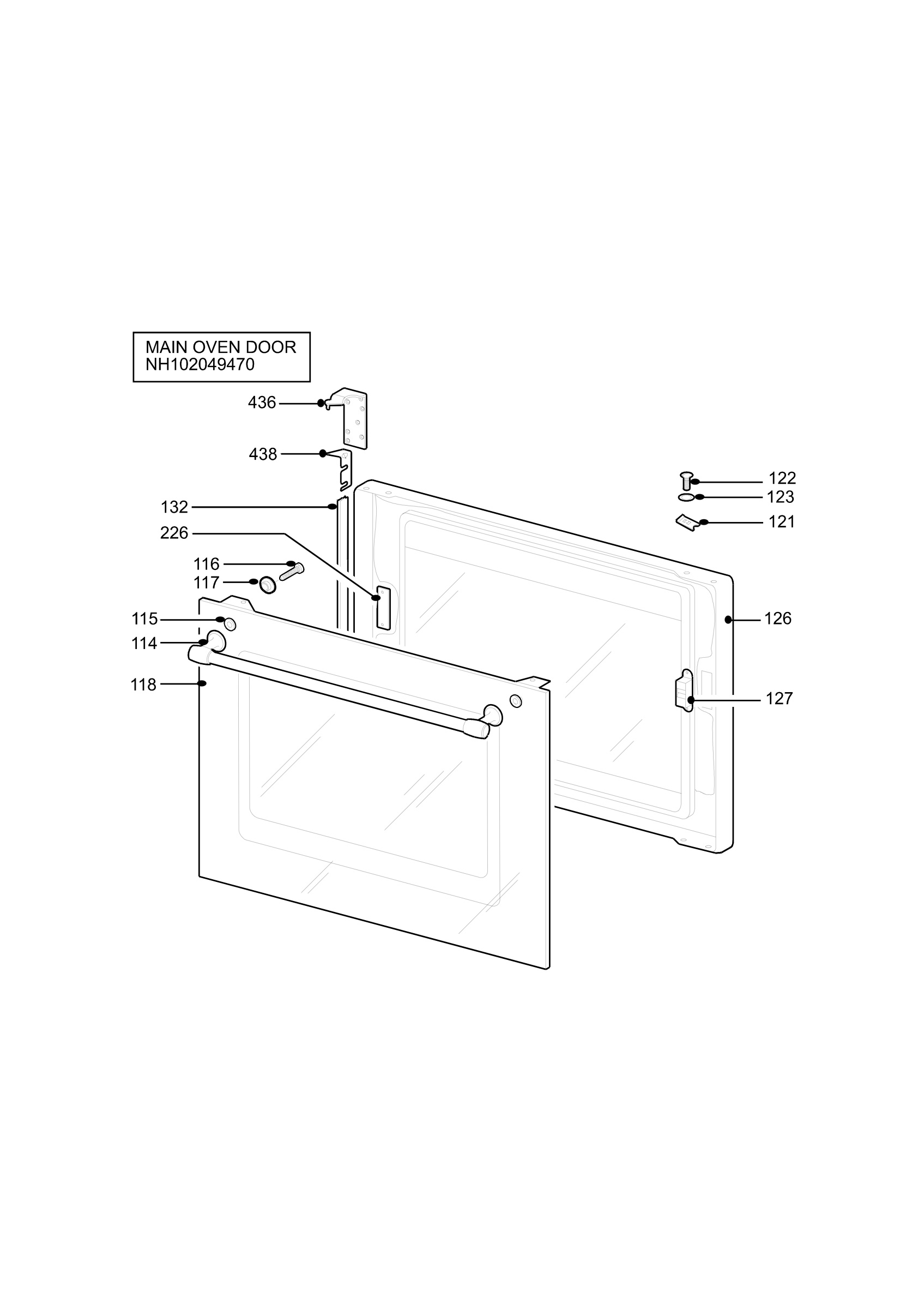 H10 Main Oven Door (large)