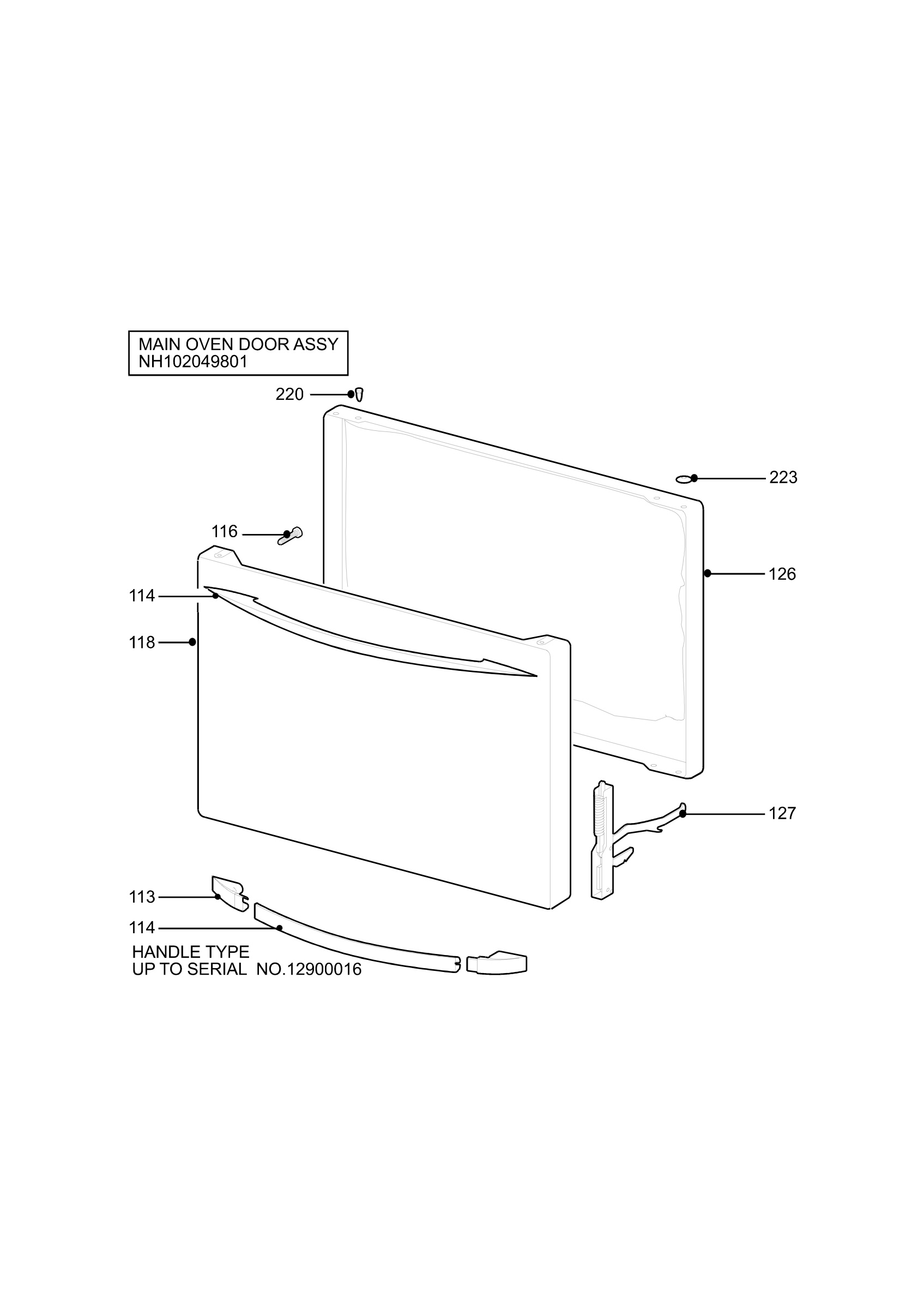 H10 Main Oven Door (large)