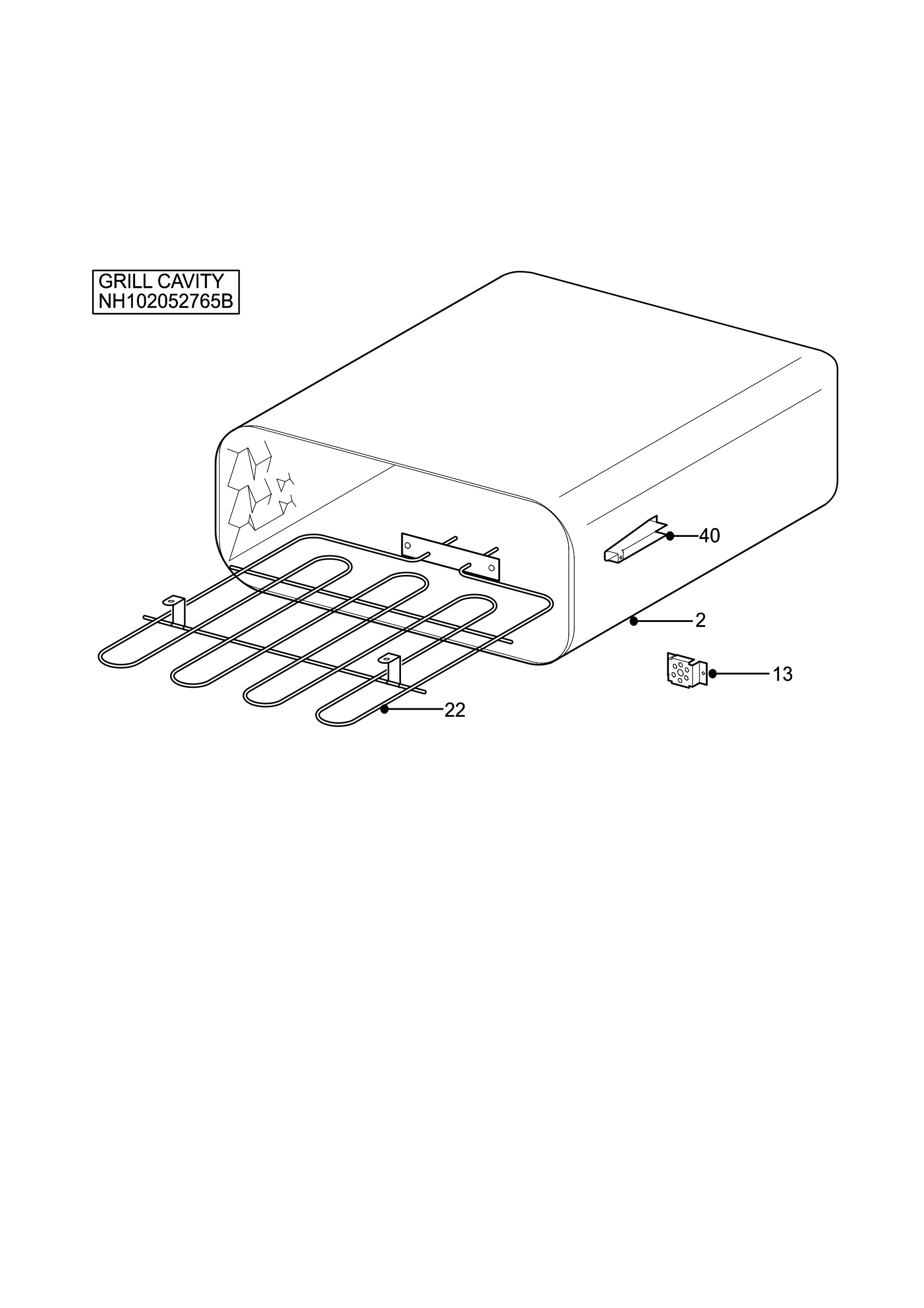 H10 Grill cavity assy