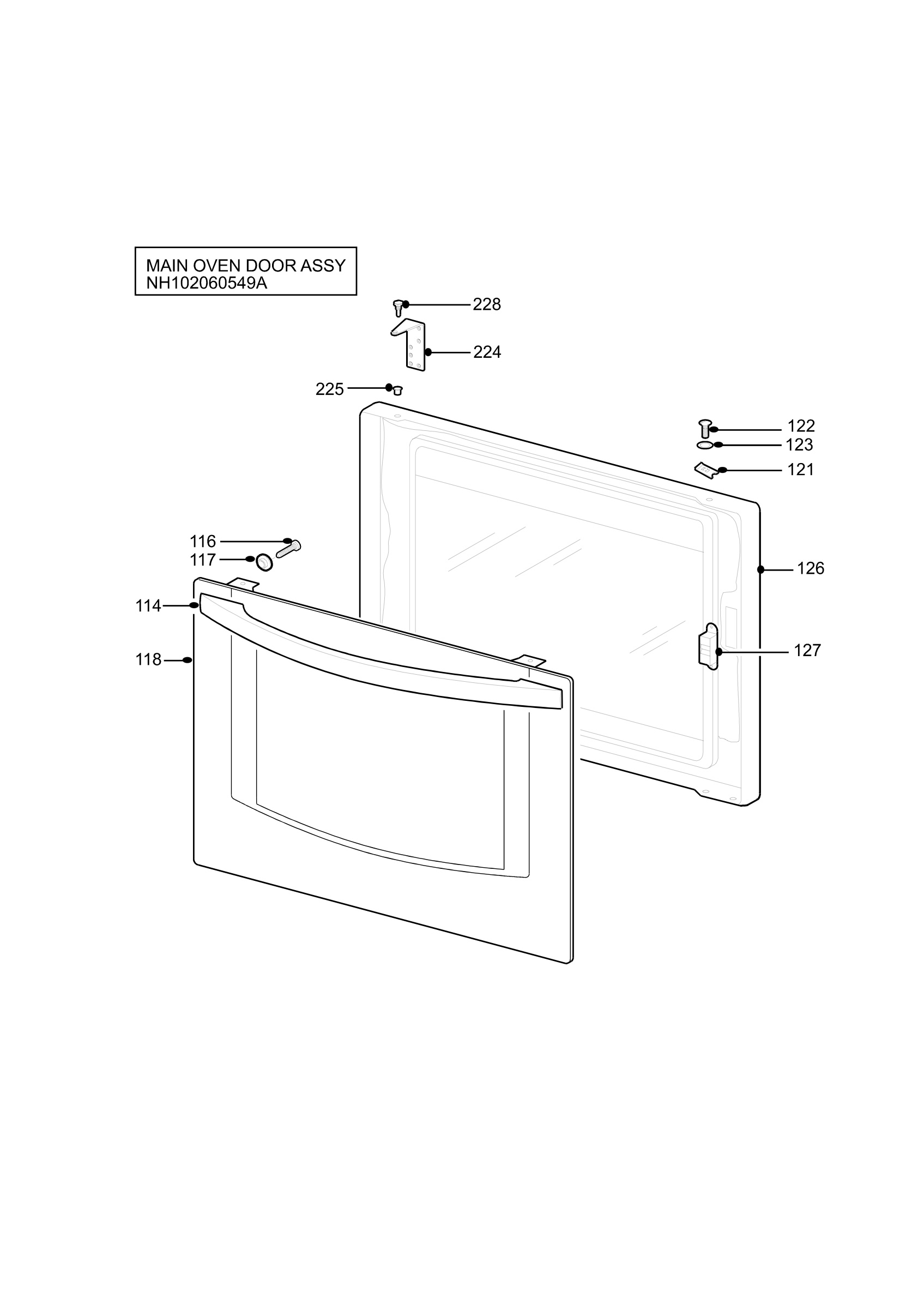 H10 Main Oven Door (large)