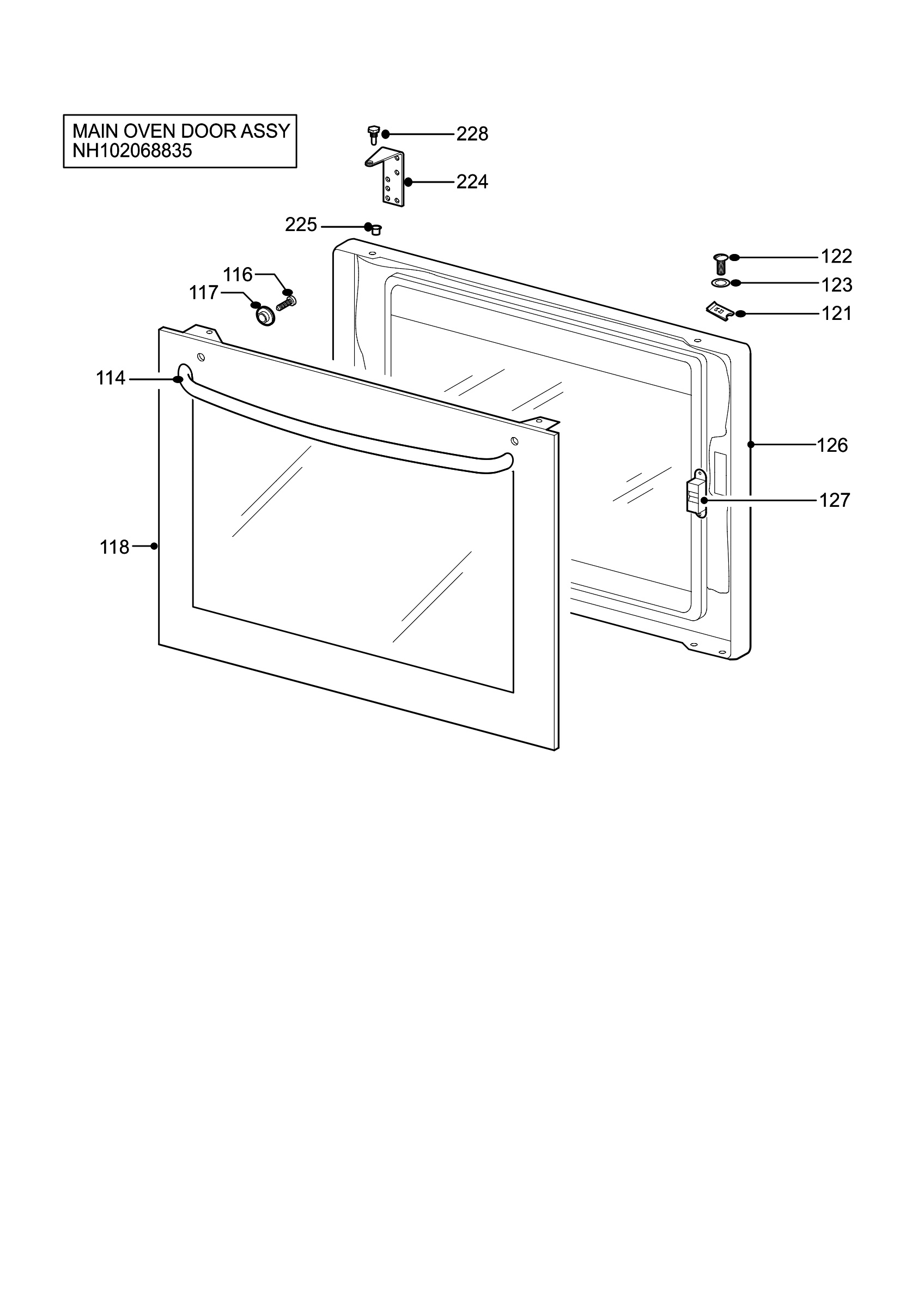 H10 Main Oven Door (large)