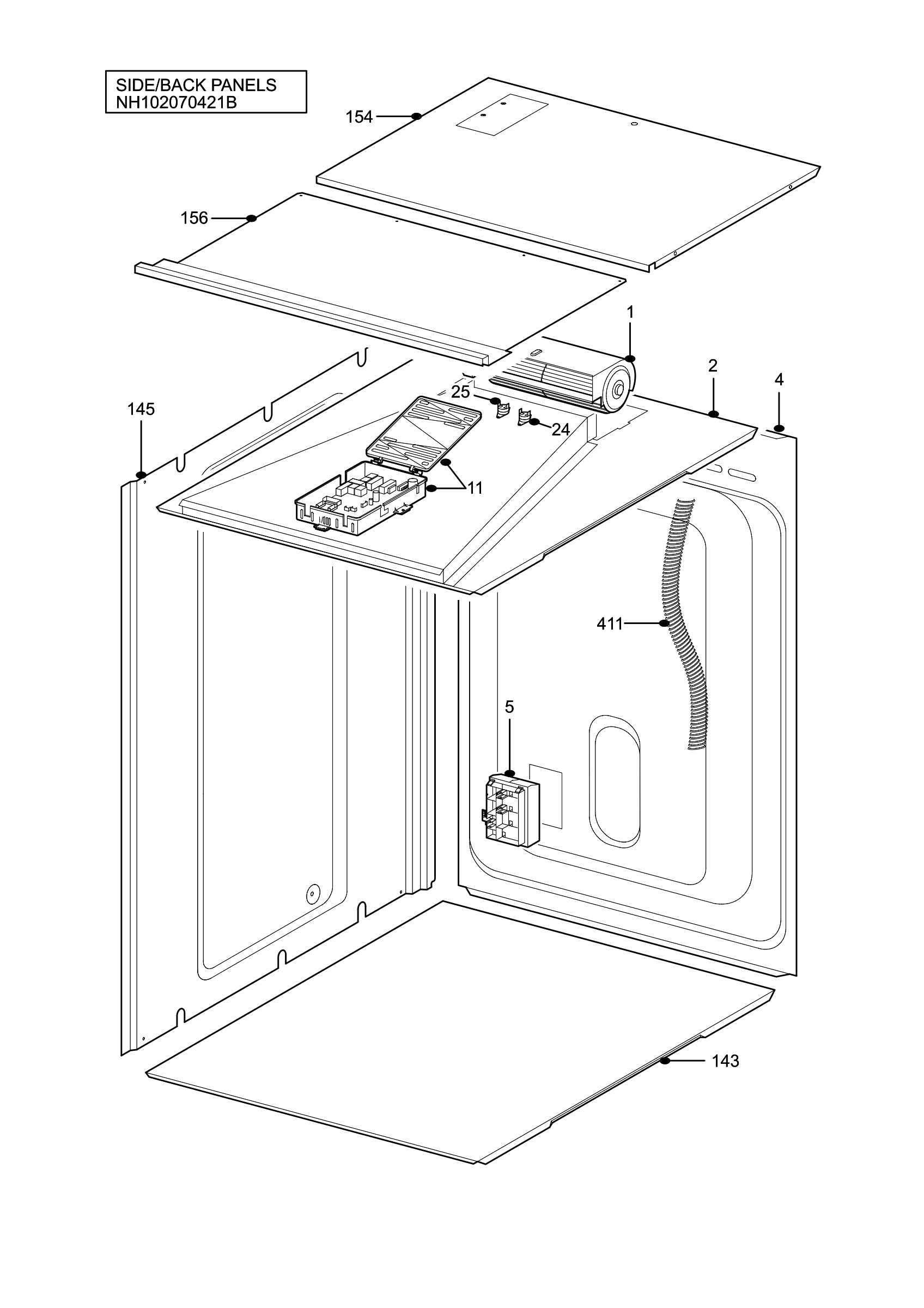 H10 Side/Back Panel