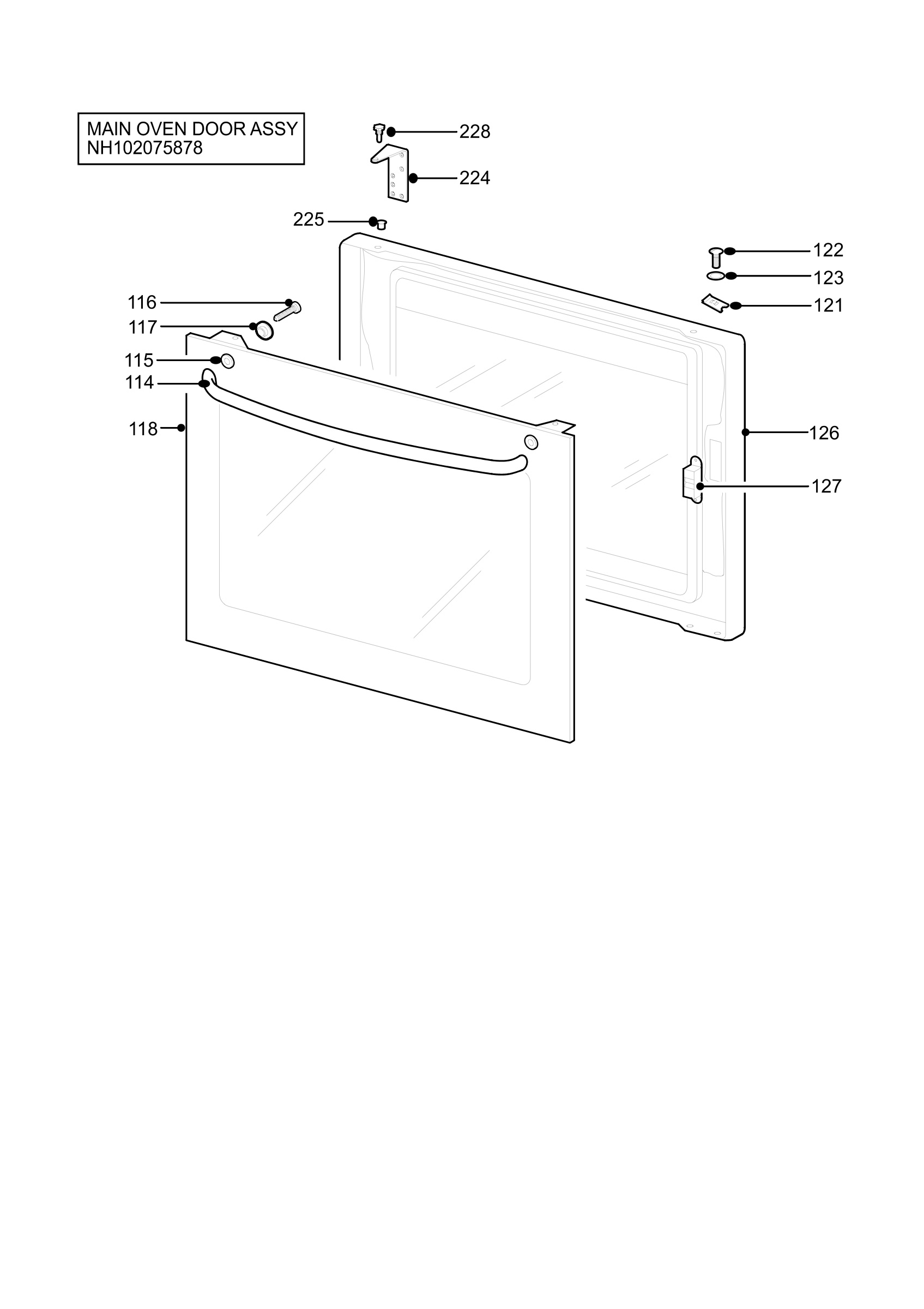 H10 Main Oven Door (large)