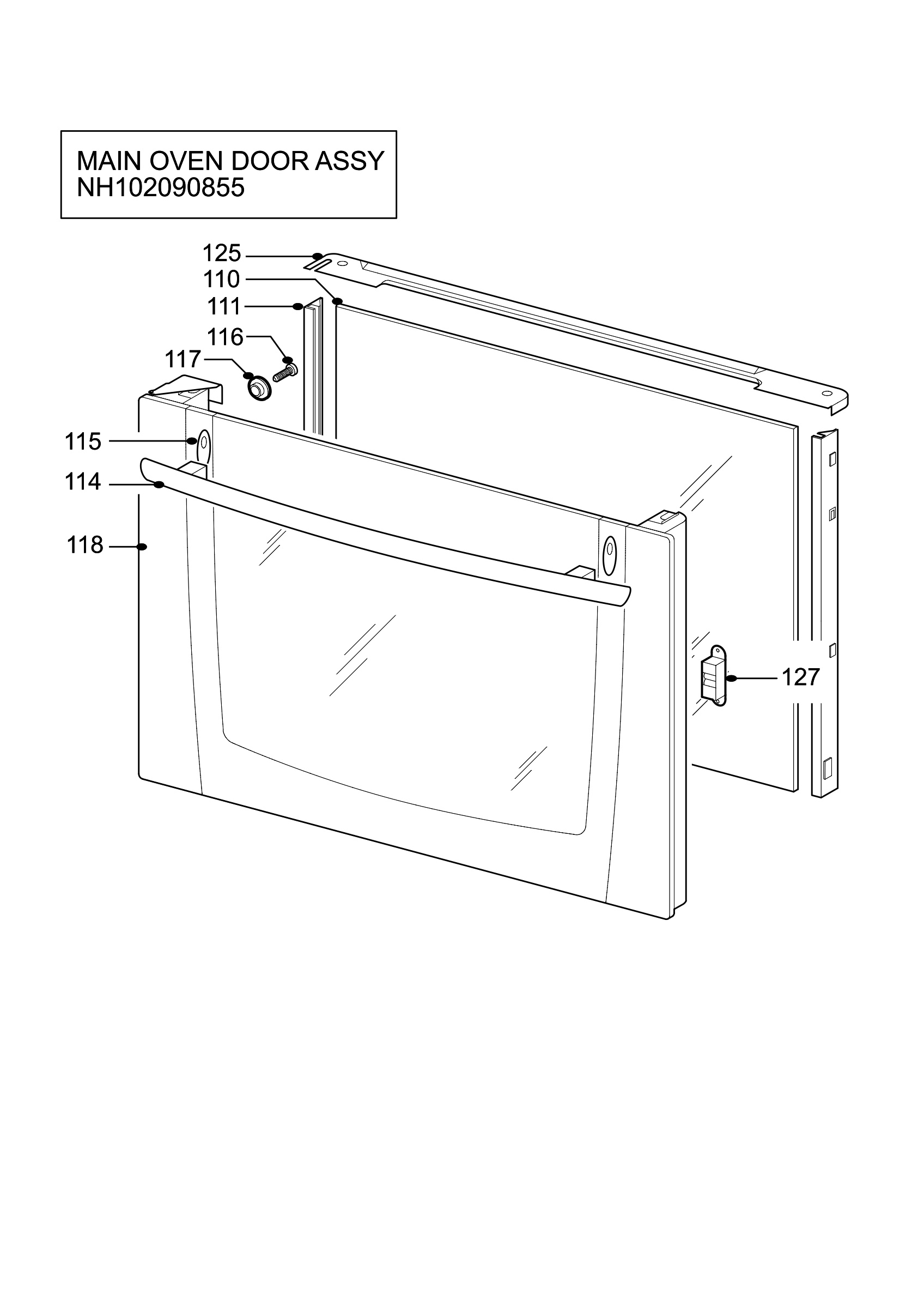 H10 Main Oven Door (large)