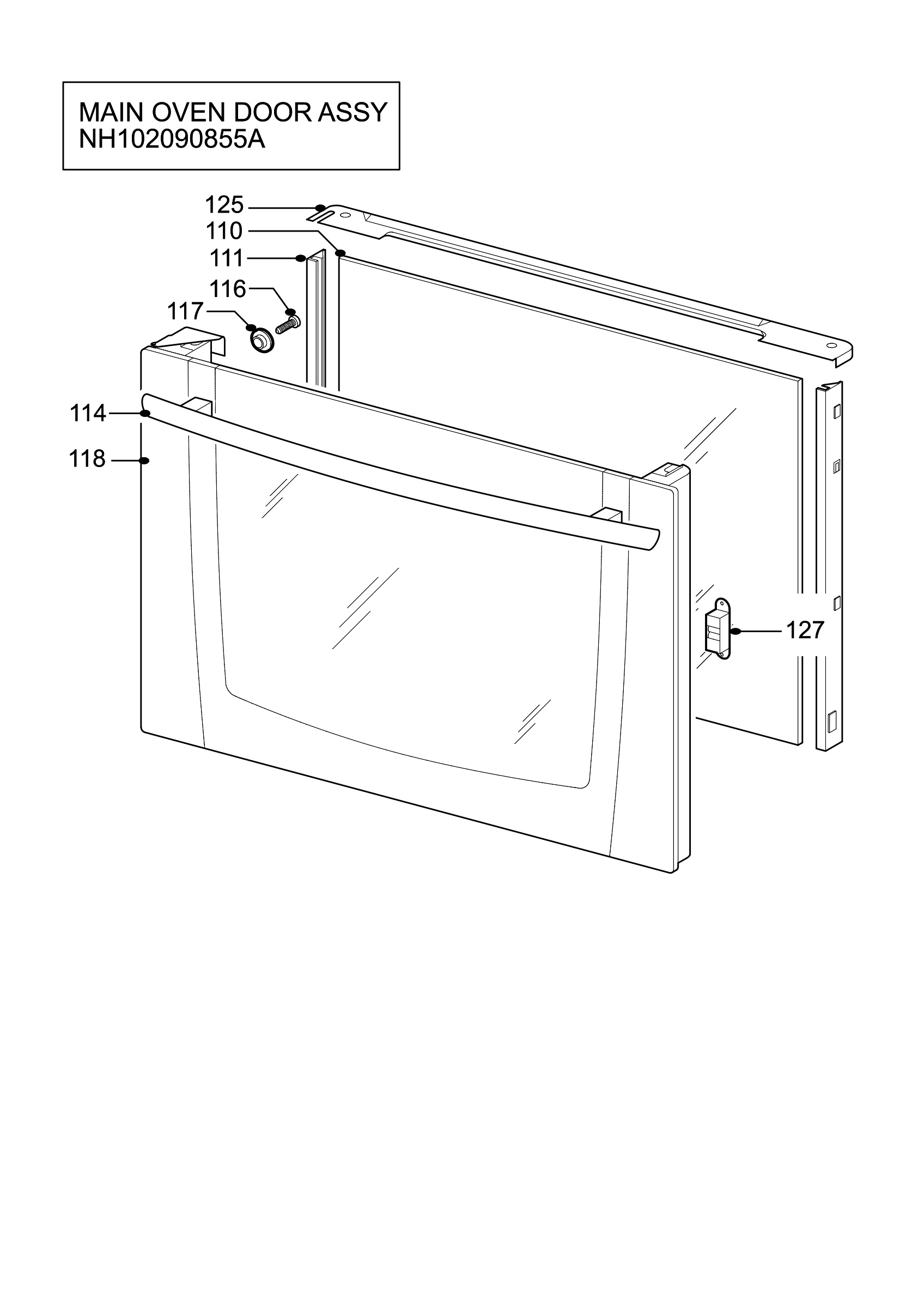 H10 Main Oven Door (large)