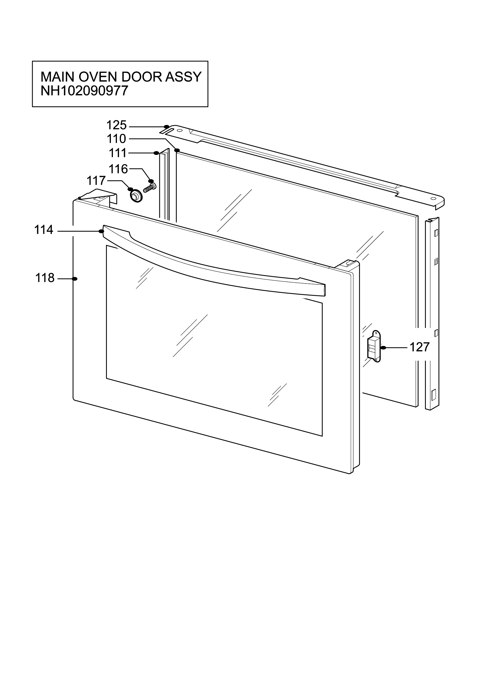 H10 Main Oven Door (large)