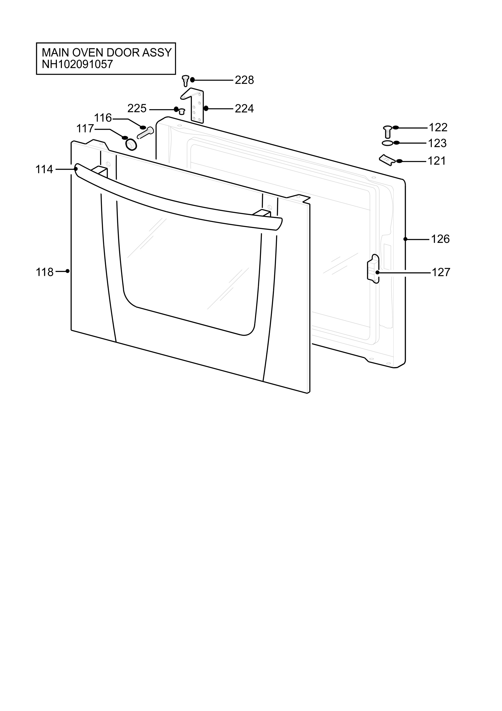 H10 Main Oven Door (large)