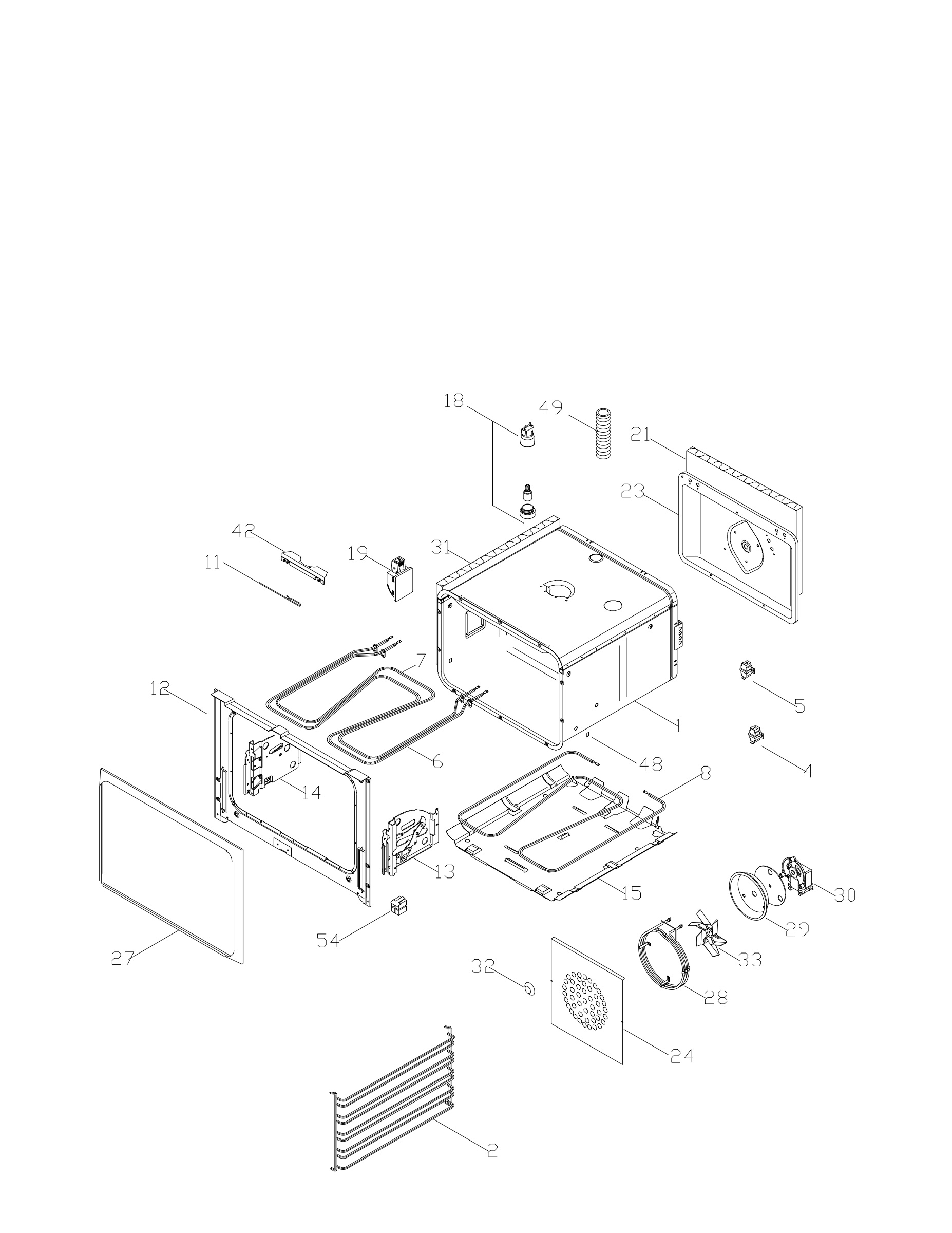 Oven body