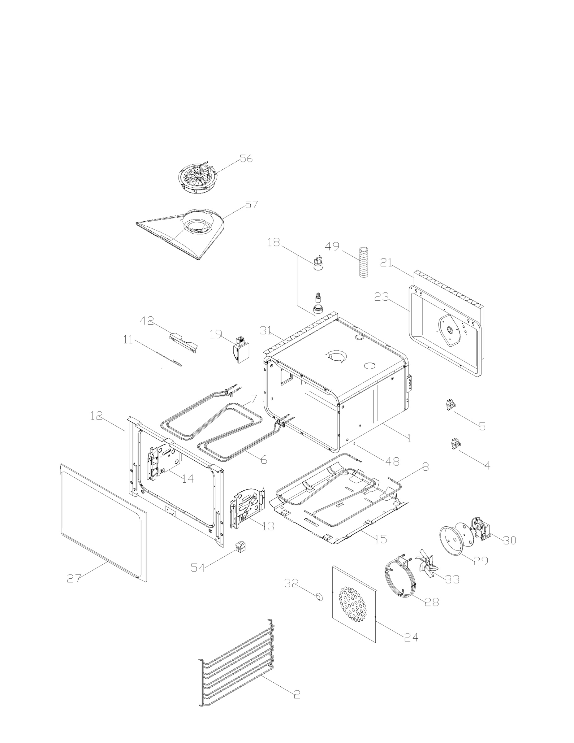 Oven body