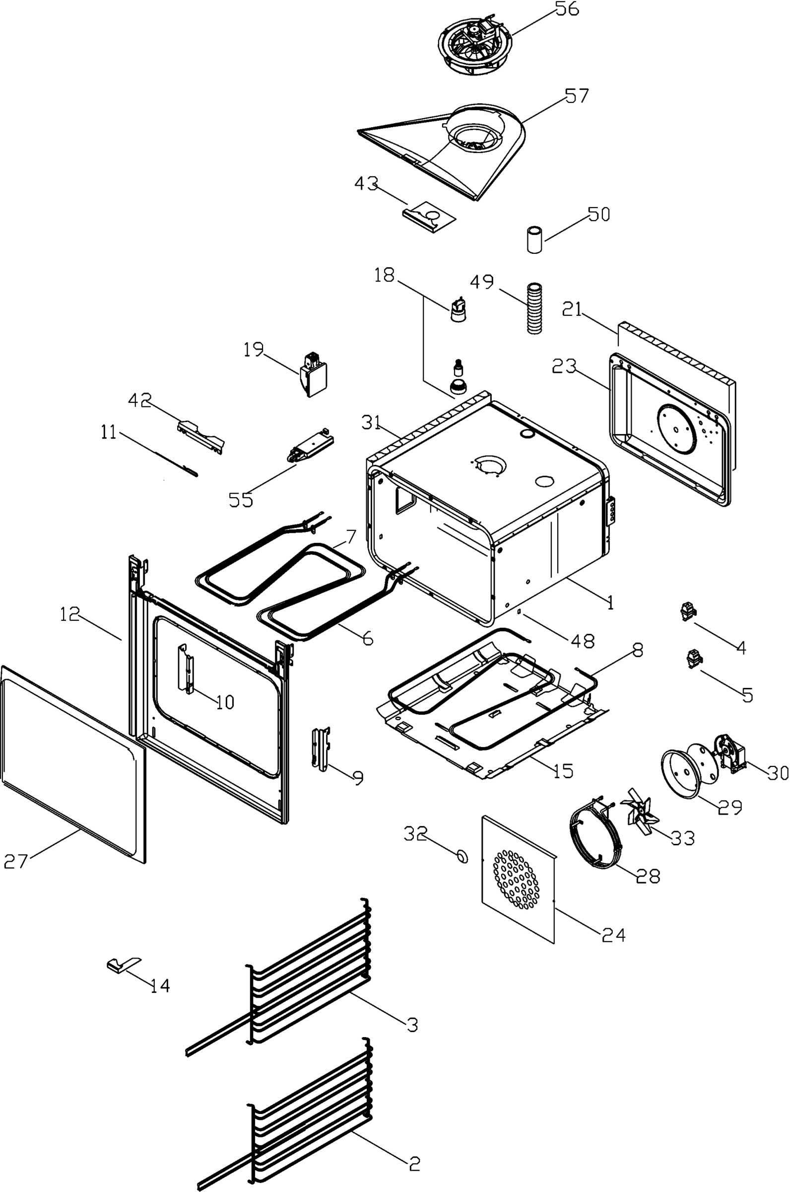 Oven body