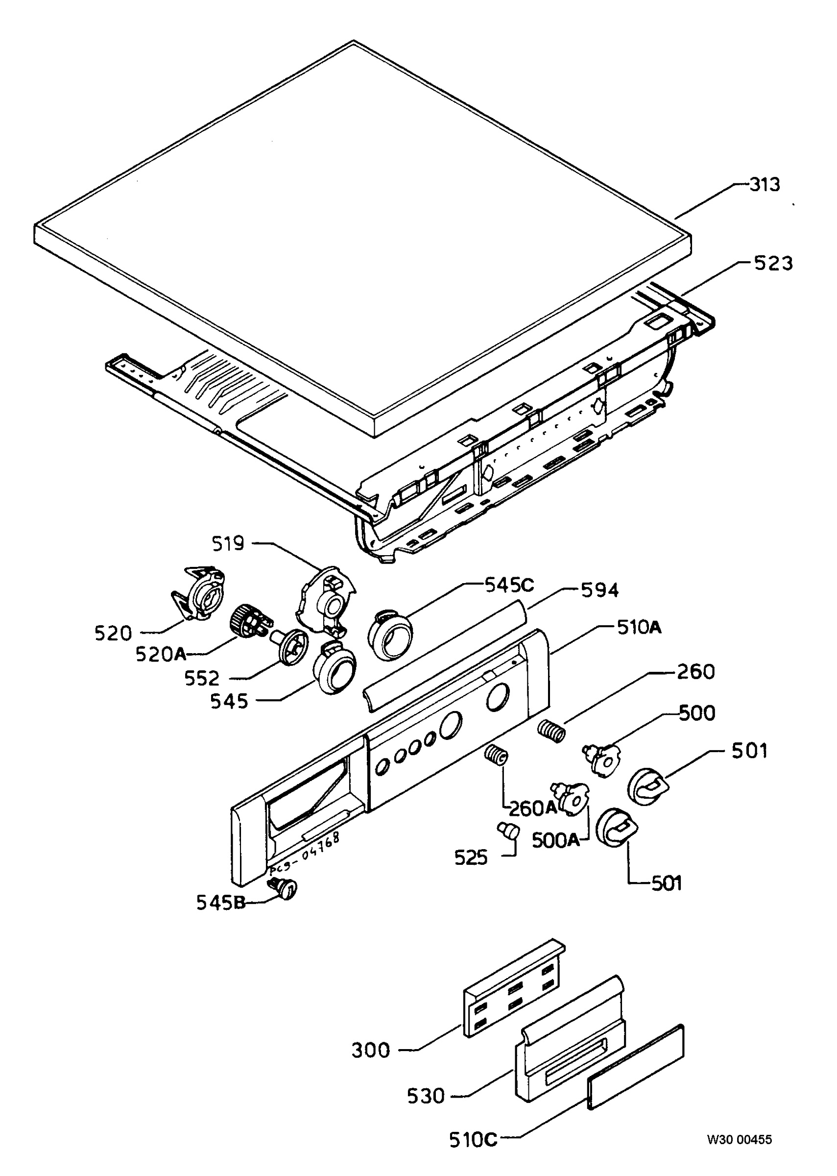 Control panel and lid