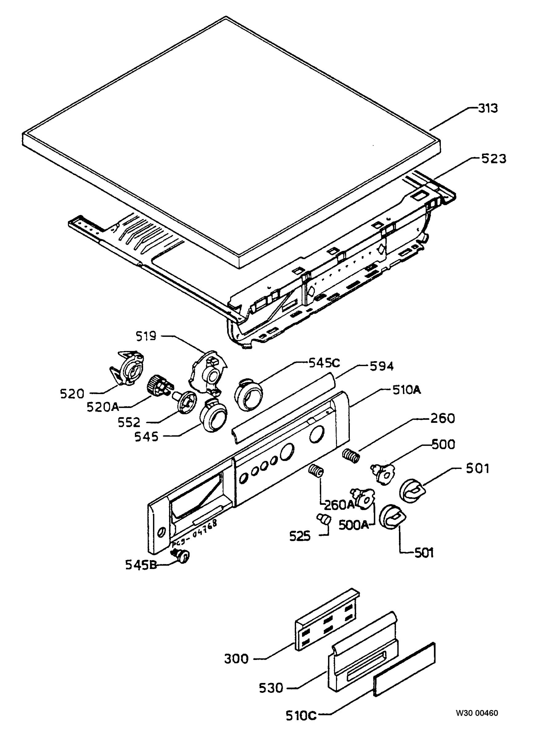 Control panel and lid