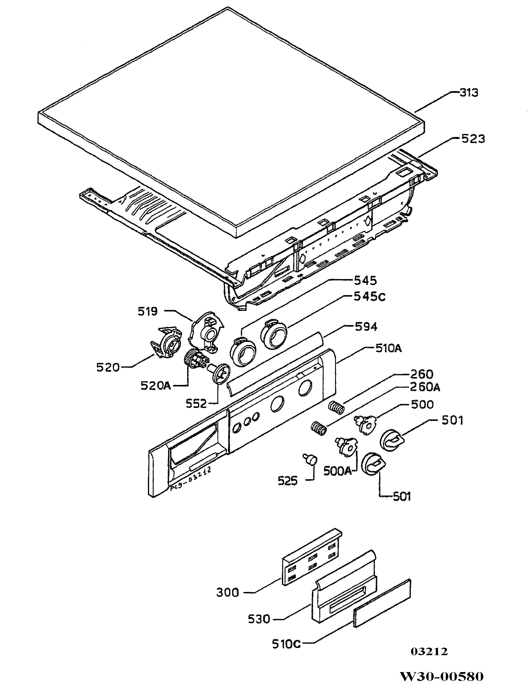 Control panel and lid