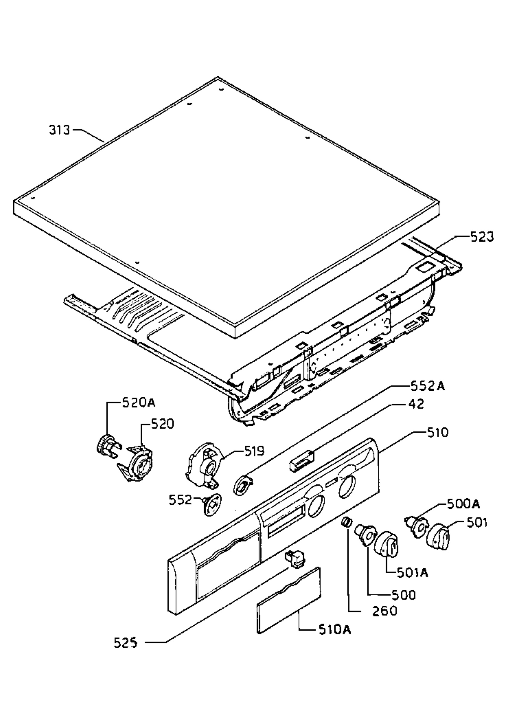 Control panel and lid