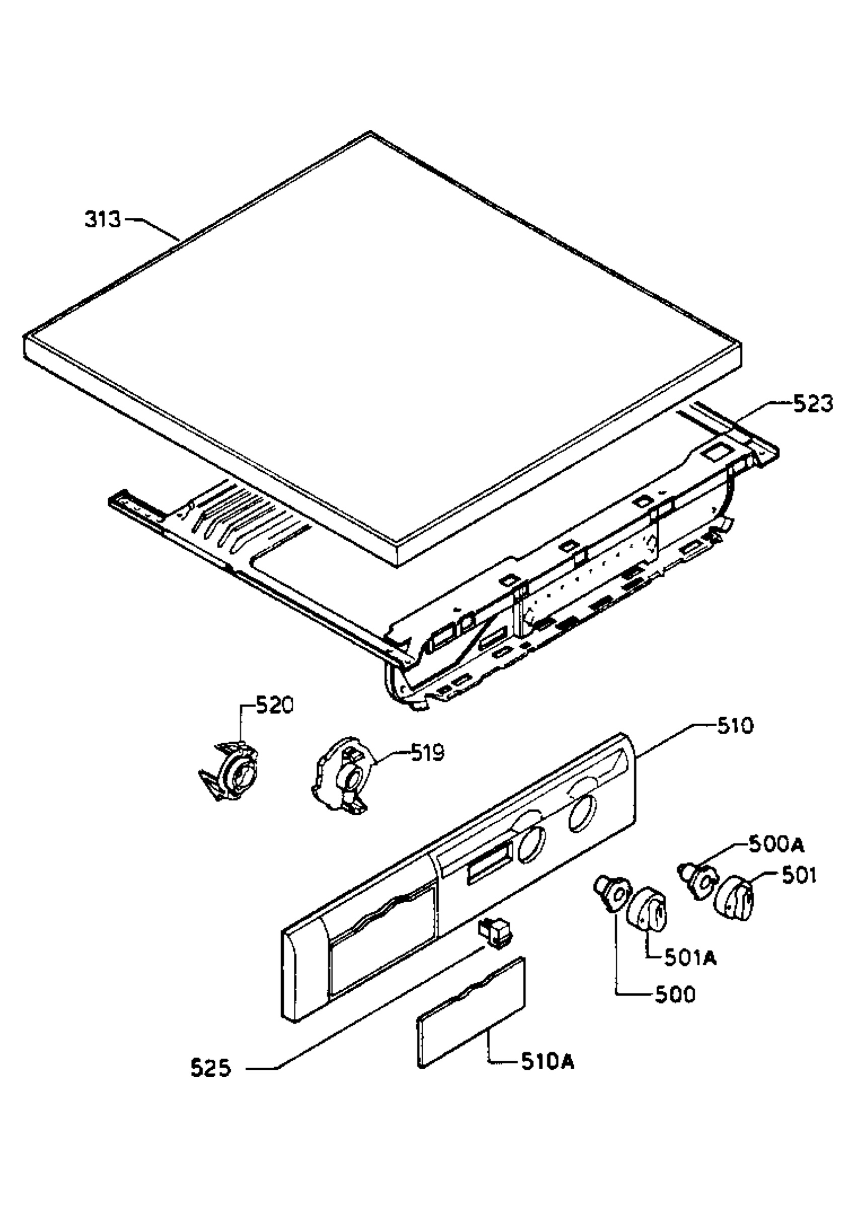 Control panel and lid