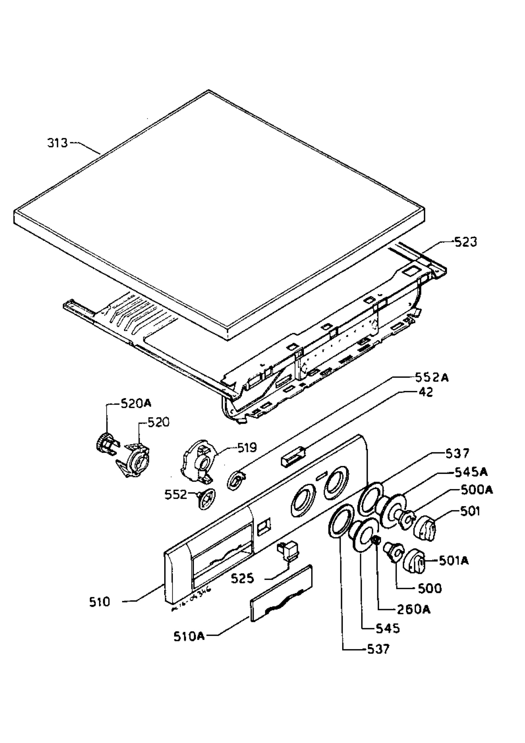 Control panel and lid