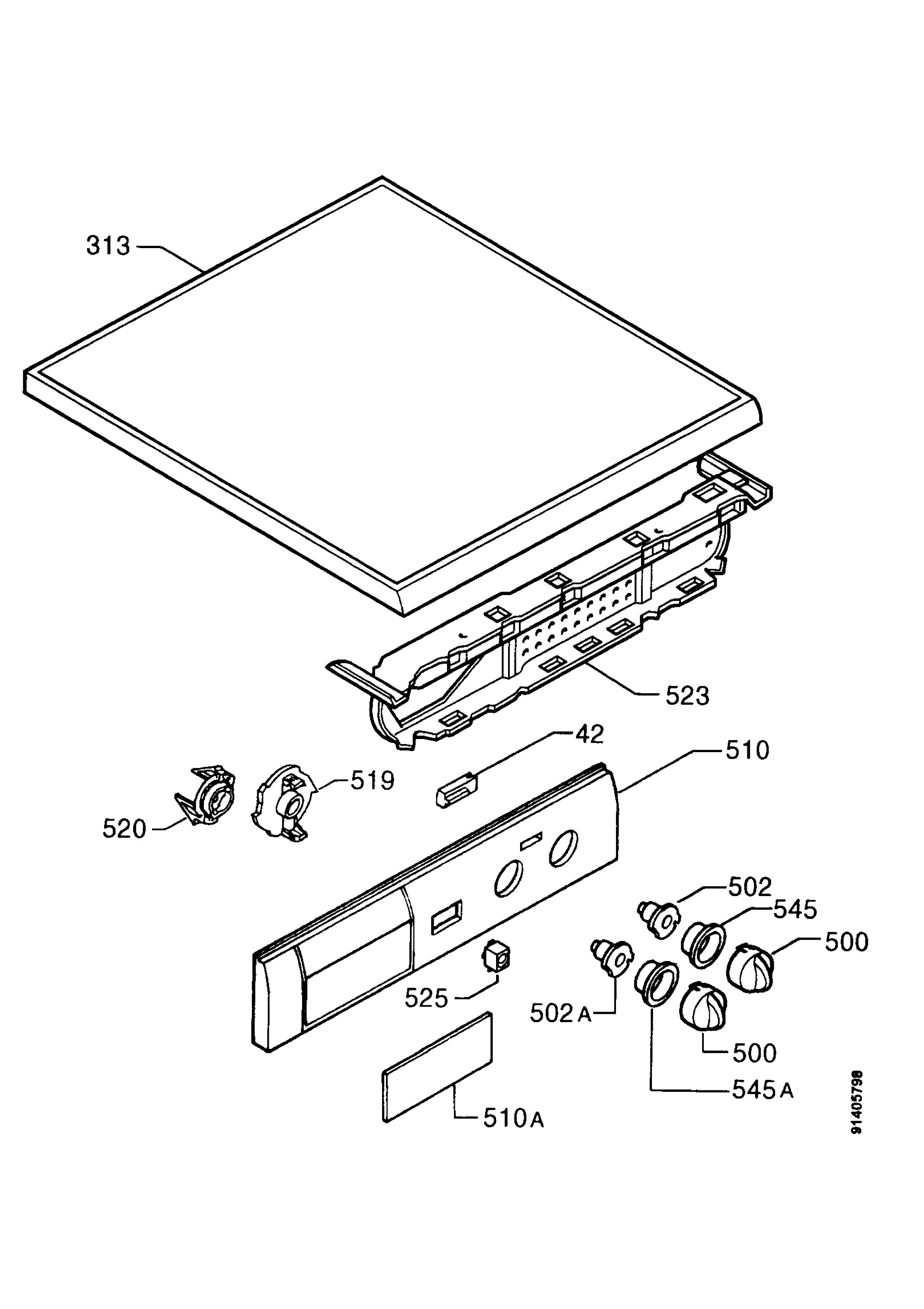 Control panel and lid