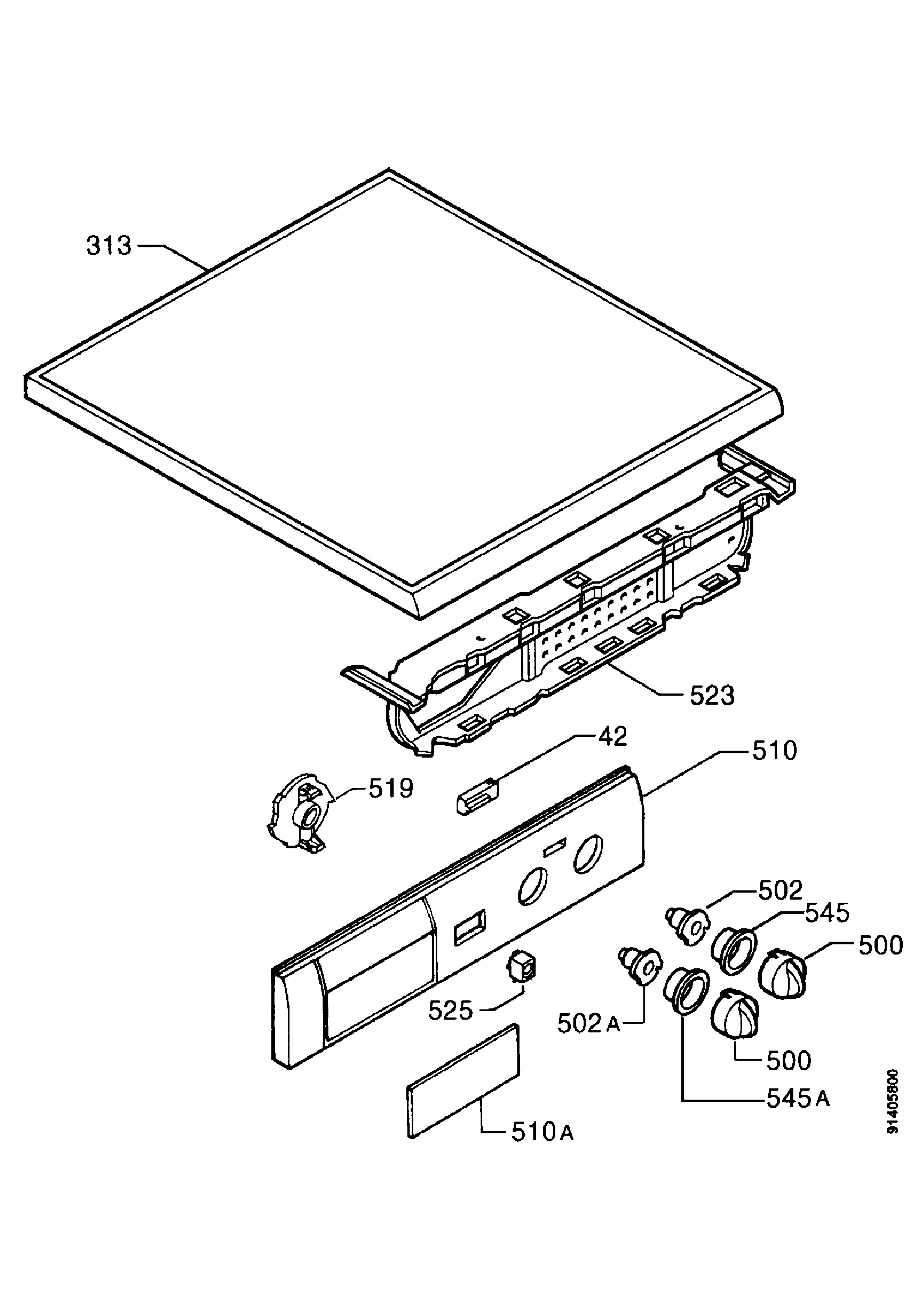 Control panel and lid