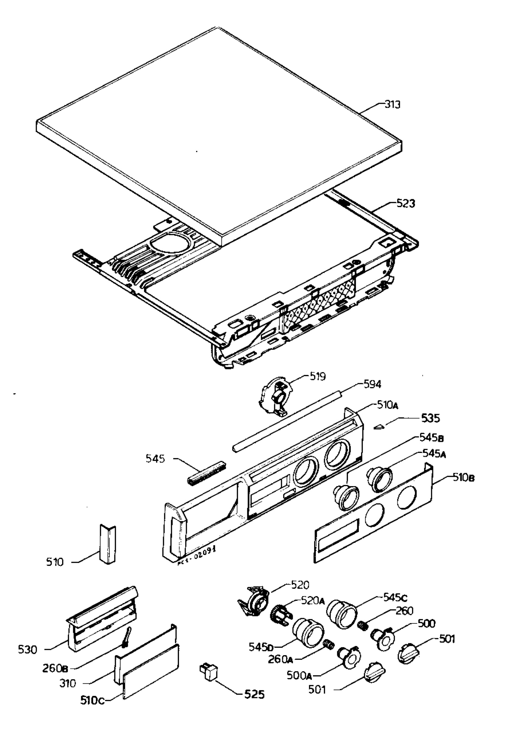 Control panel and lid