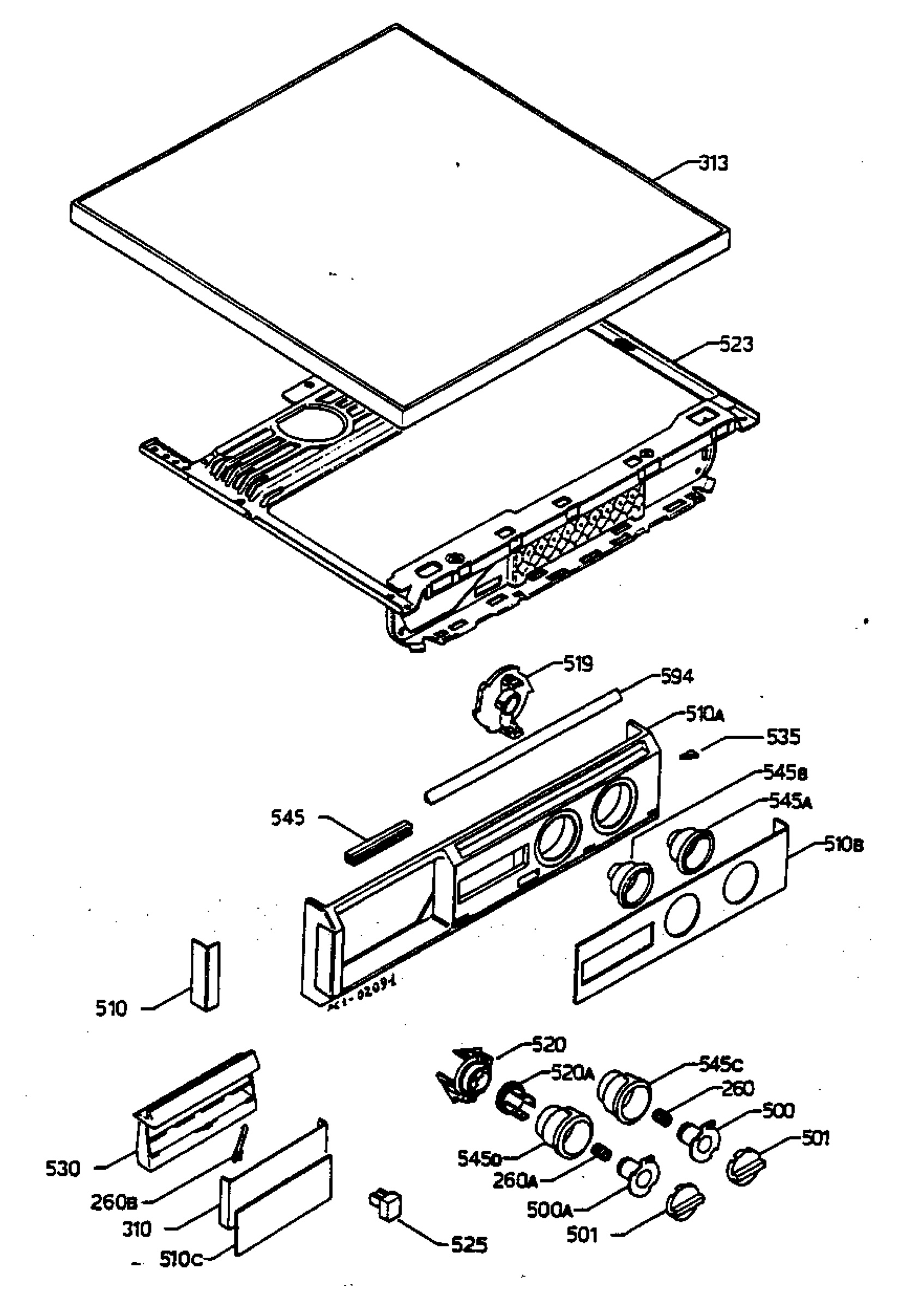 Control panel and lid
