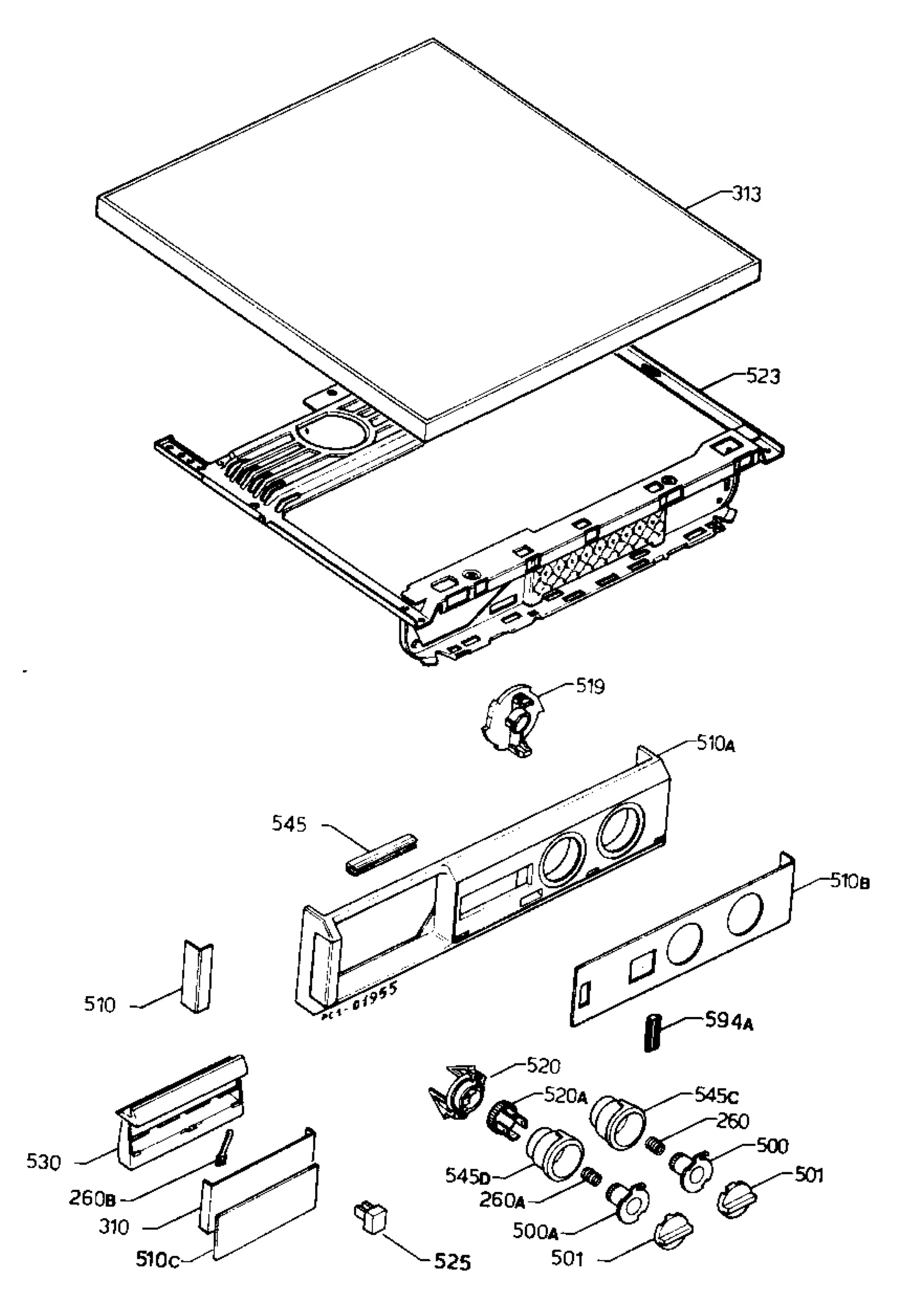 Control panel and lid