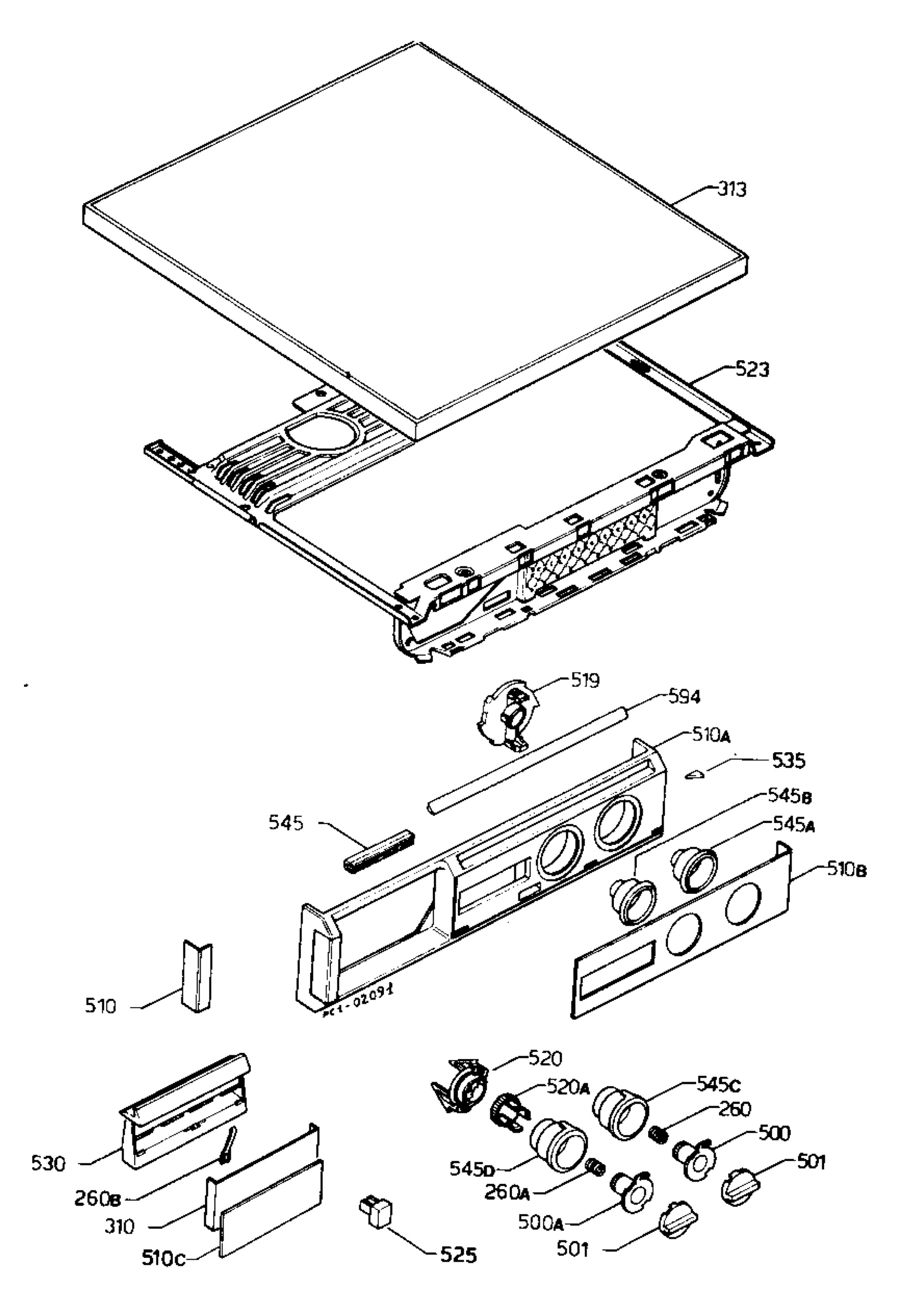 Control panel and lid