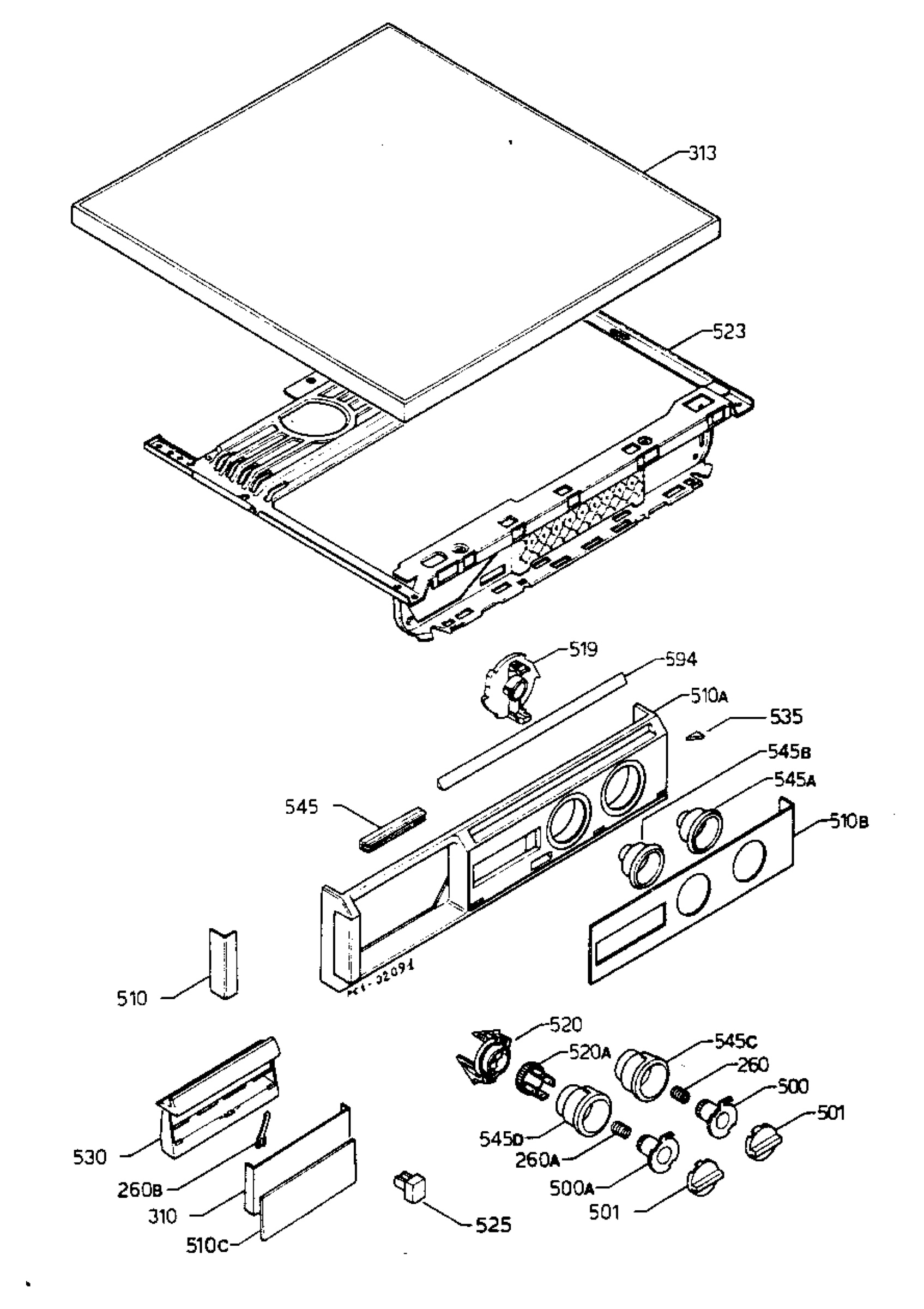 Control panel and lid