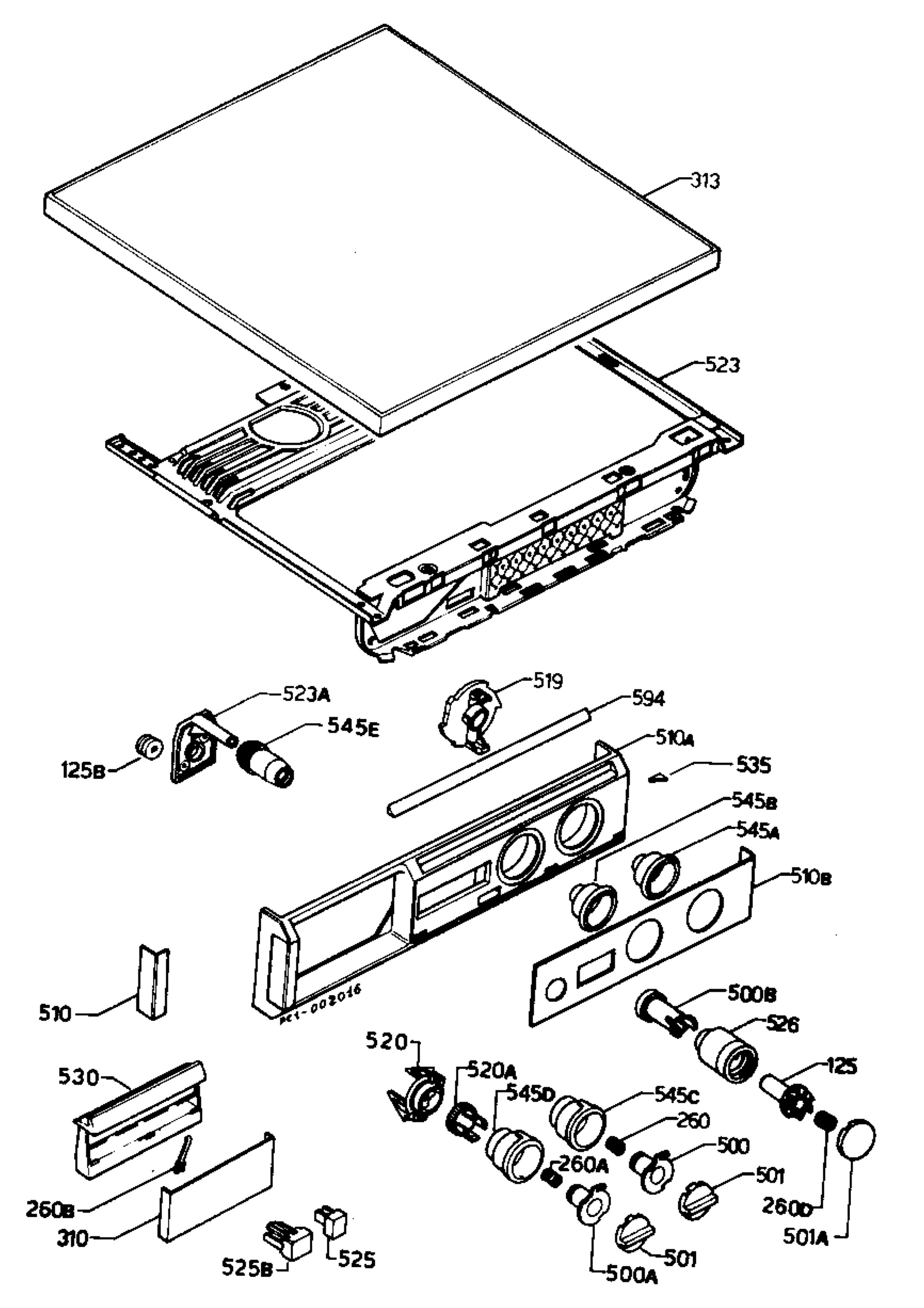 Control panel and lid