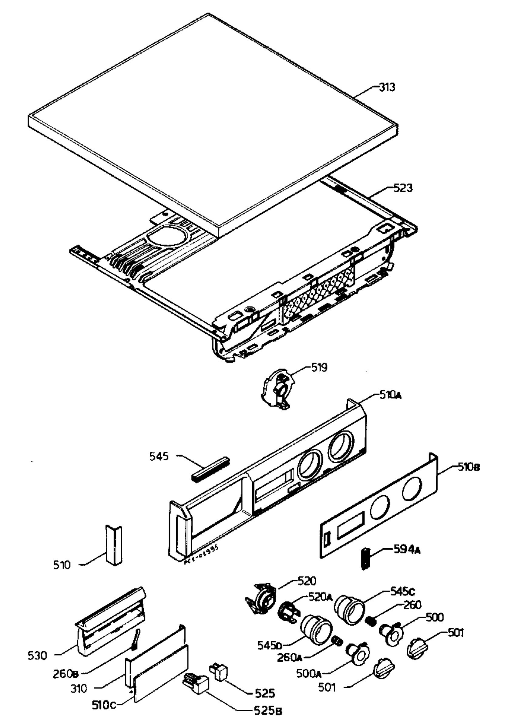 Control panel and lid