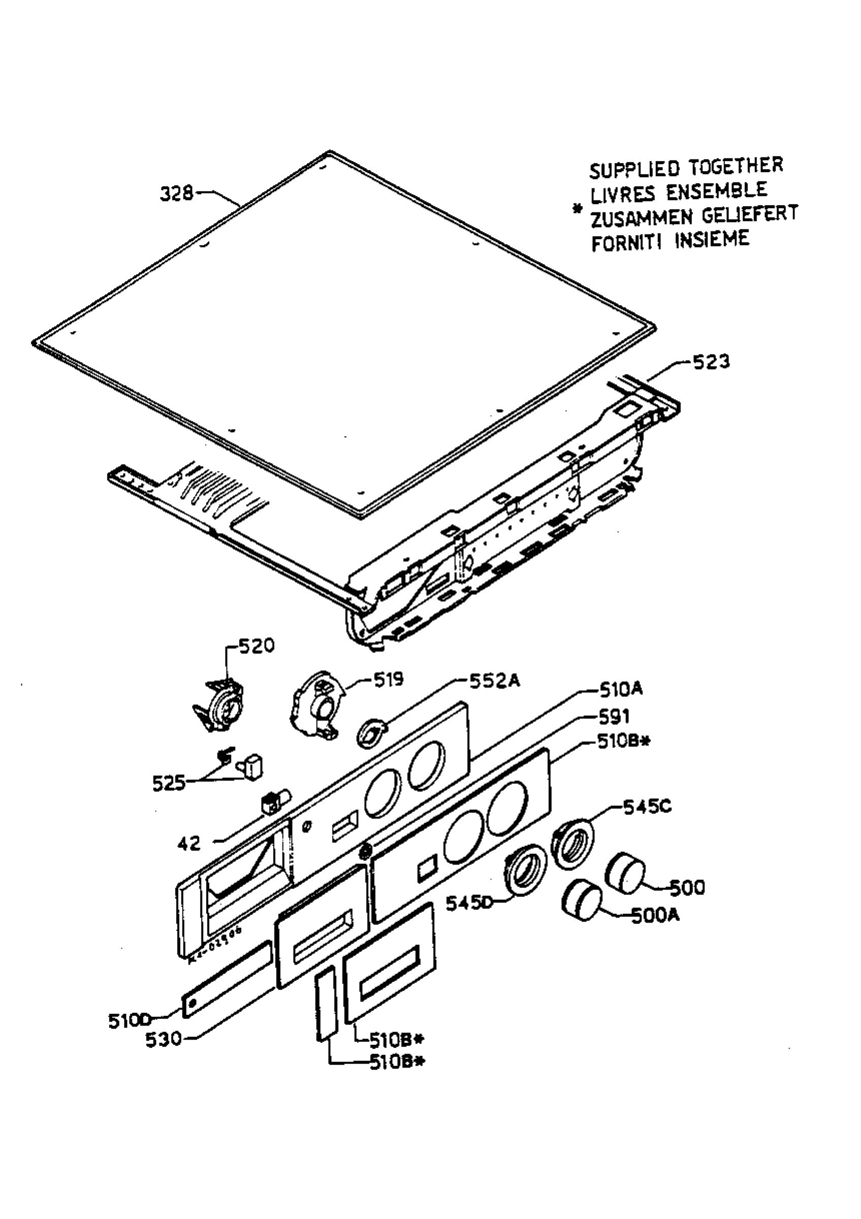 Control panel and lid