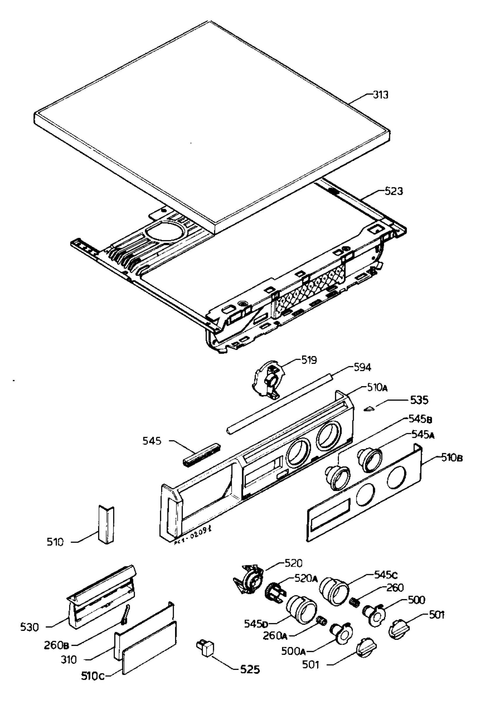Control panel and lid