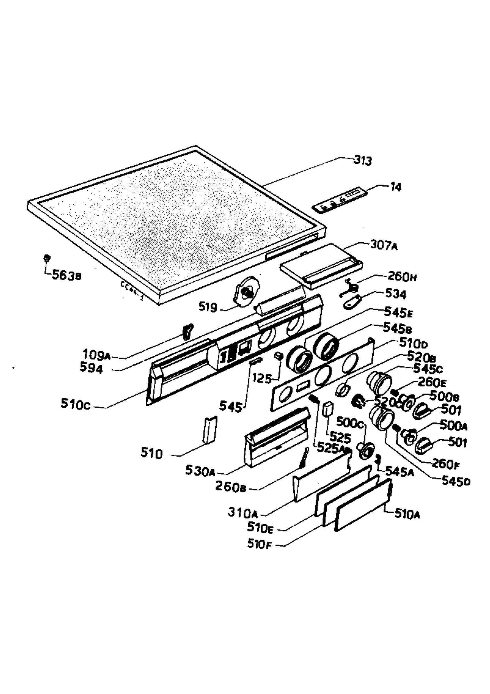 Control panel and lid