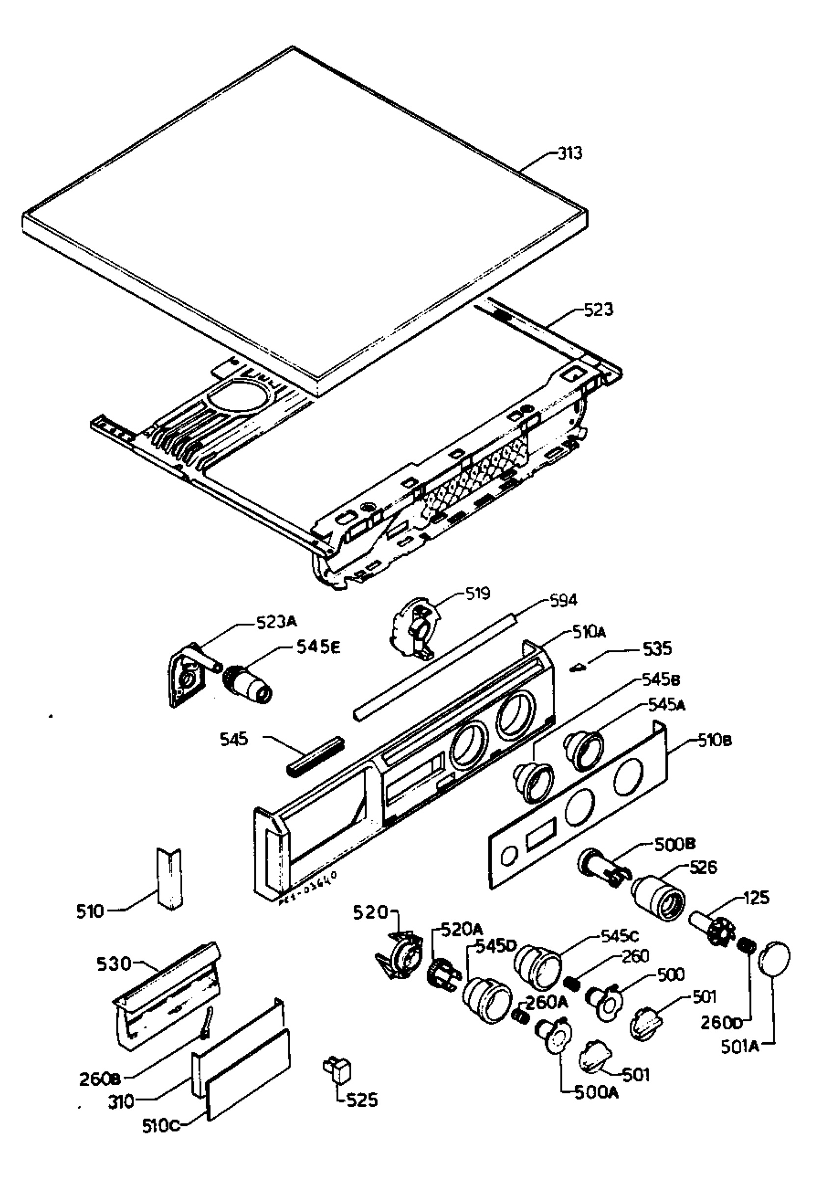 Control panel and lid