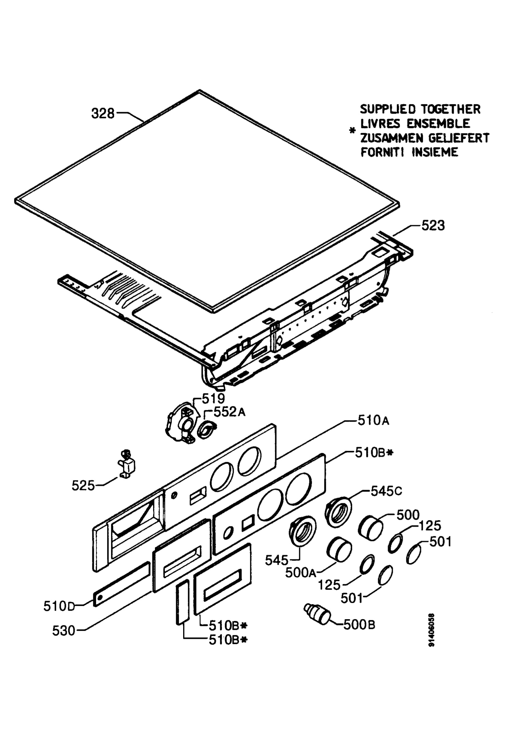 Control panel and lid