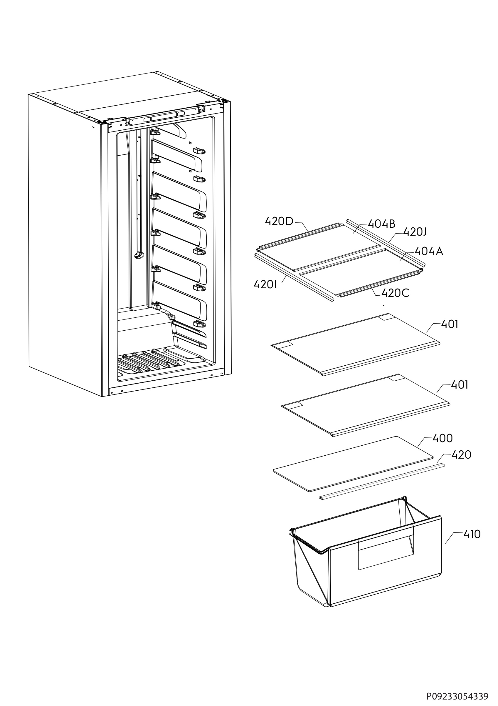 Internal parts