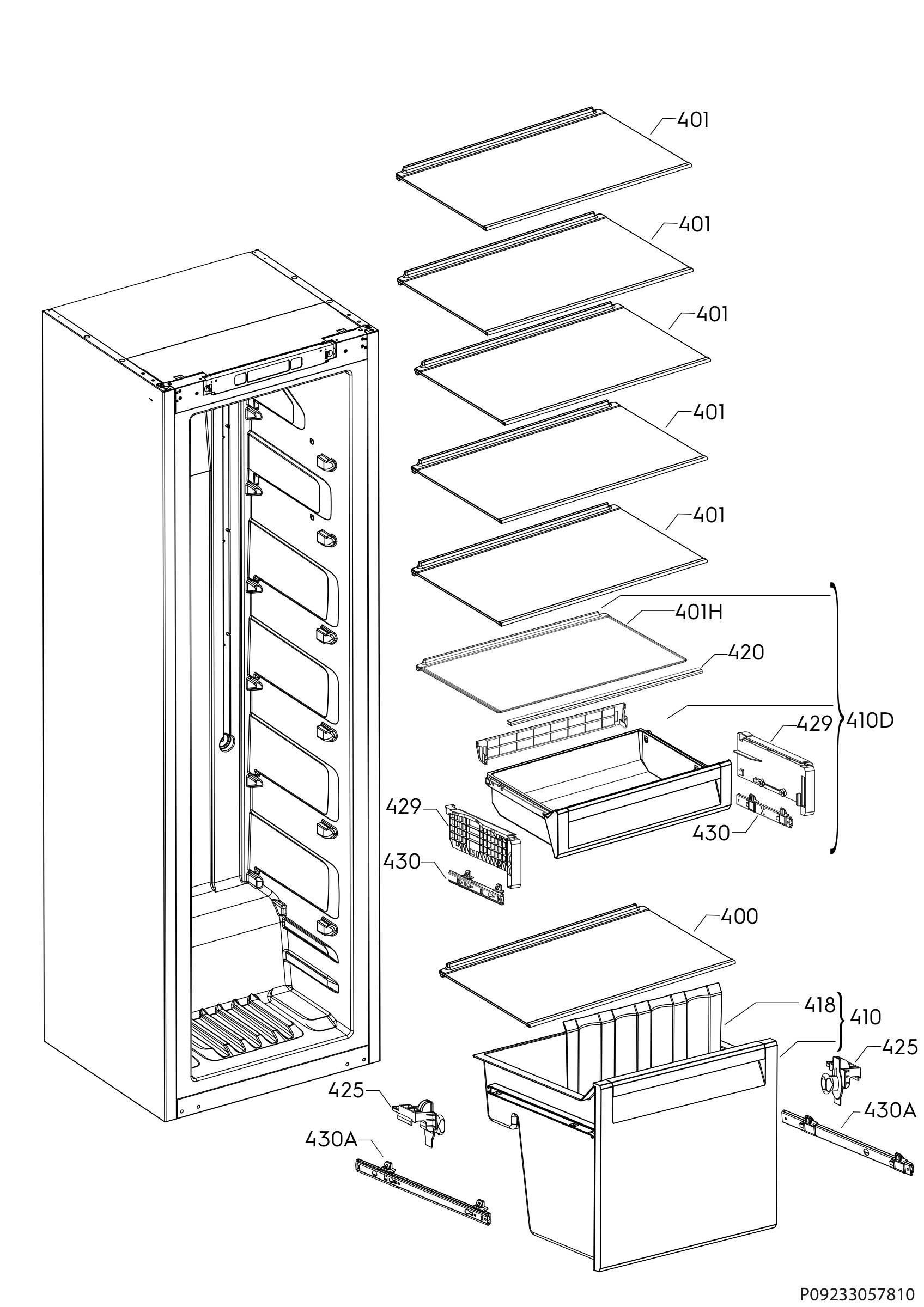 Internal parts