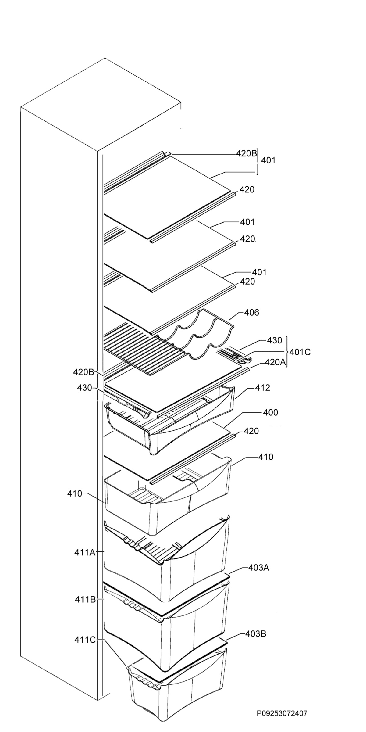 Internal parts