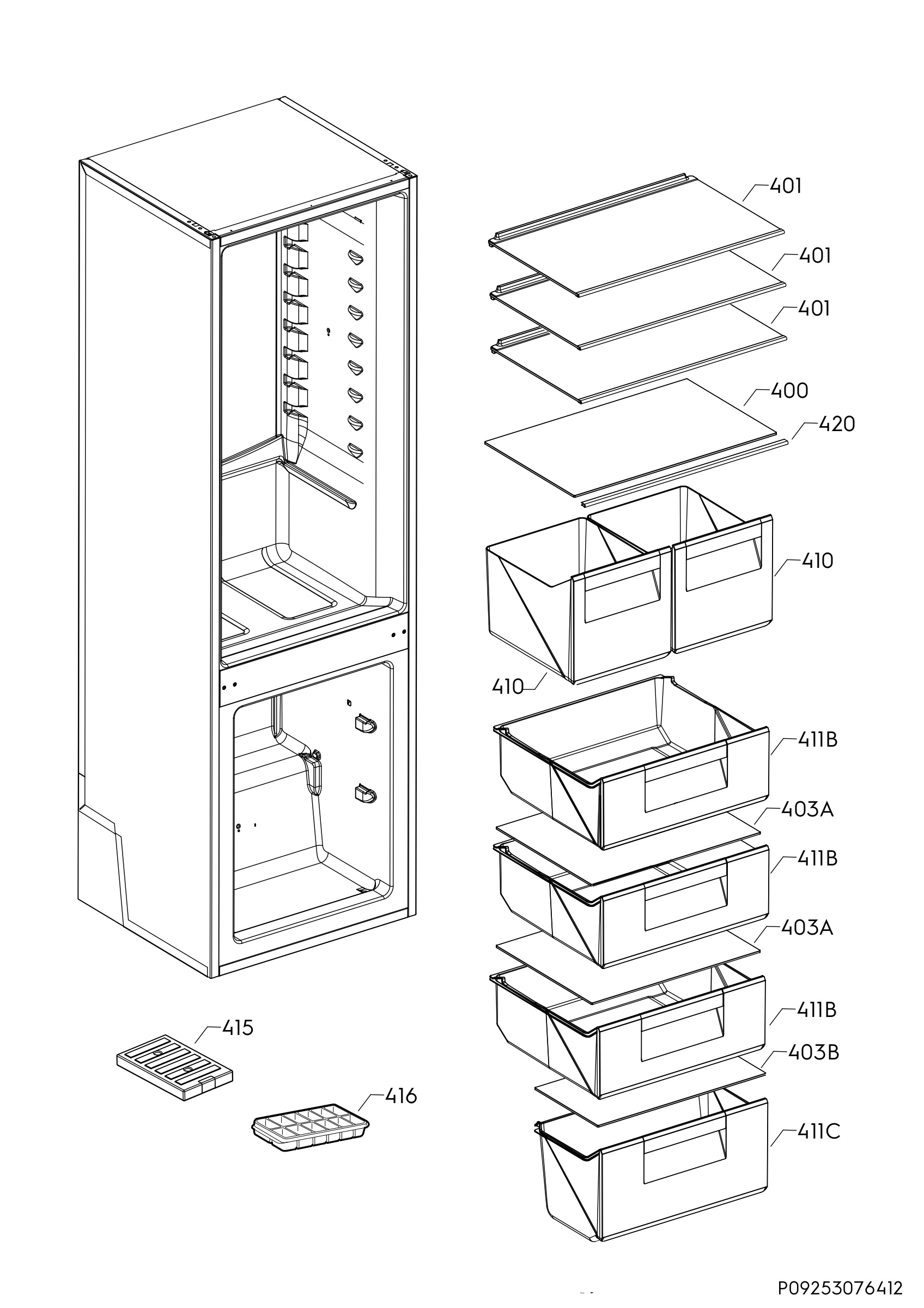 Internal parts