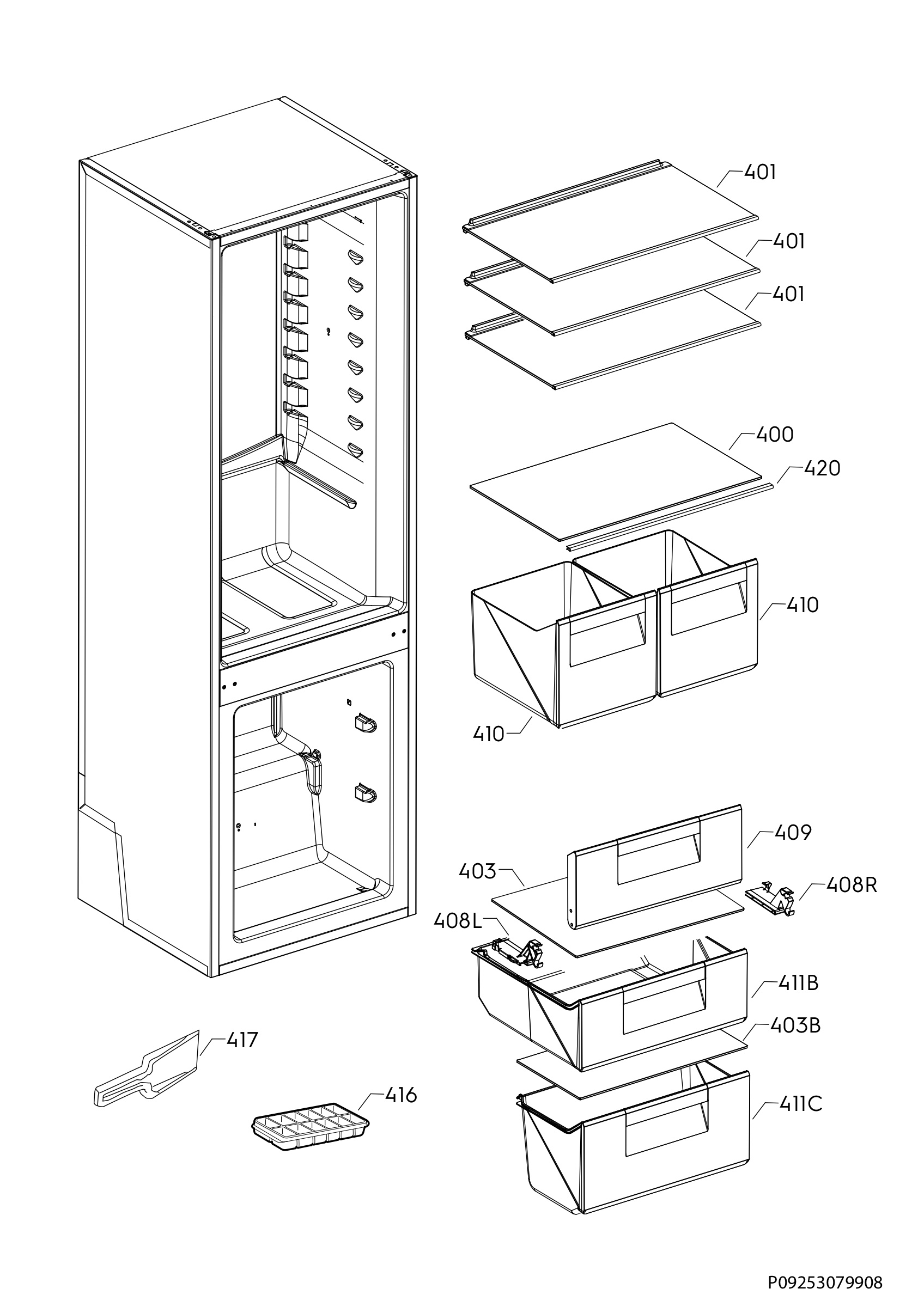 Internal parts