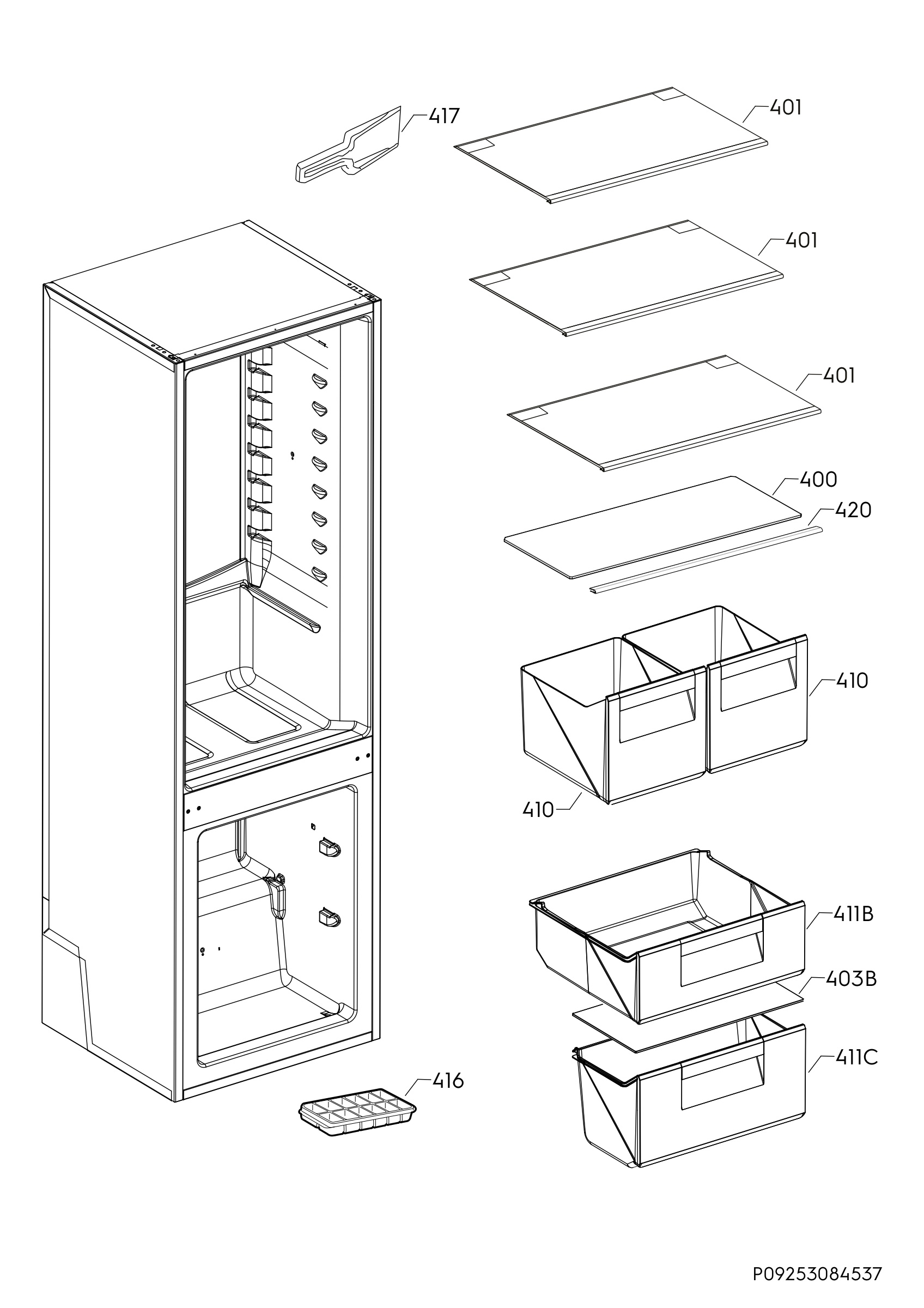Internal parts